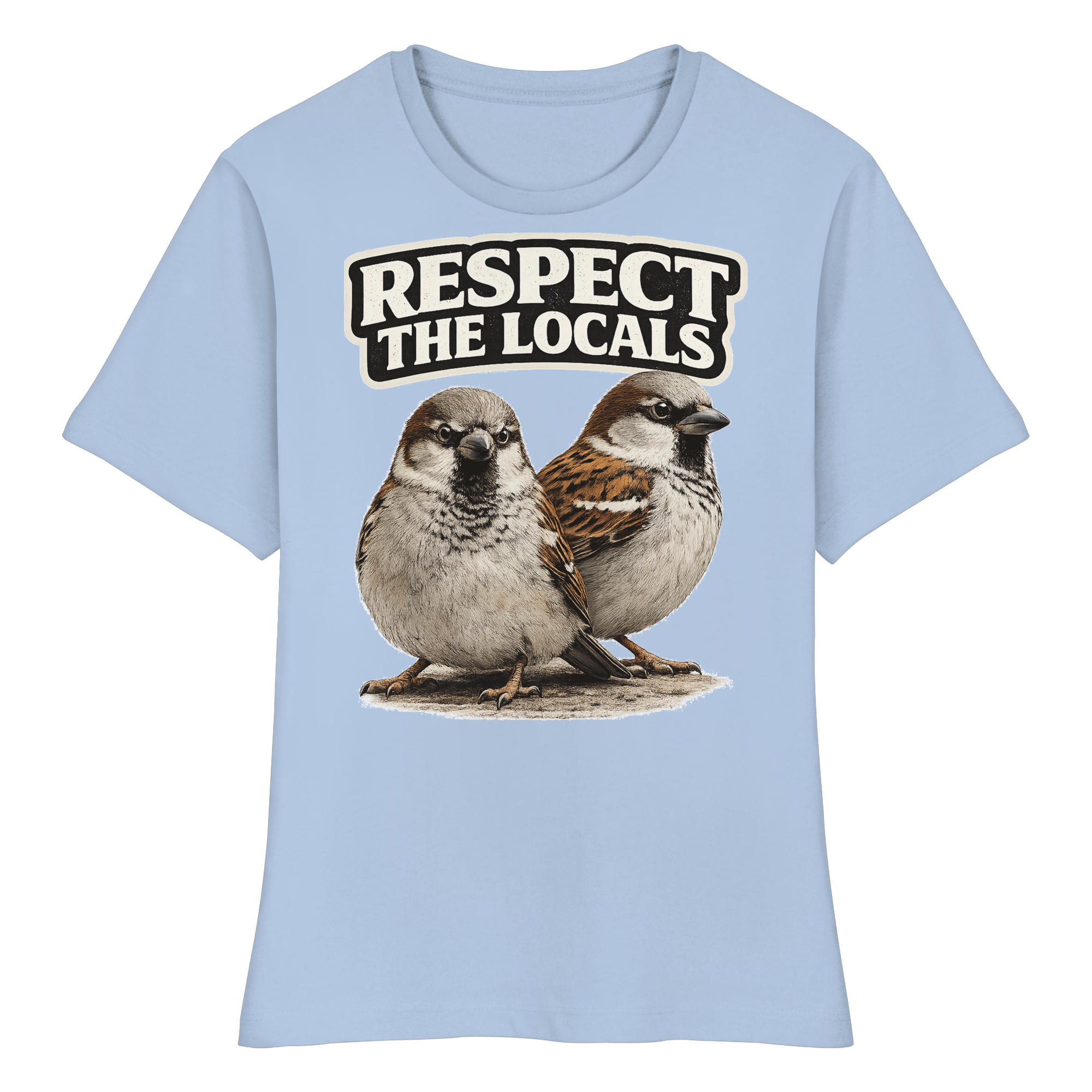 RESPECT THE LOCALS Naturschutz Geschenk - Fitted Ladies Organic Shirt