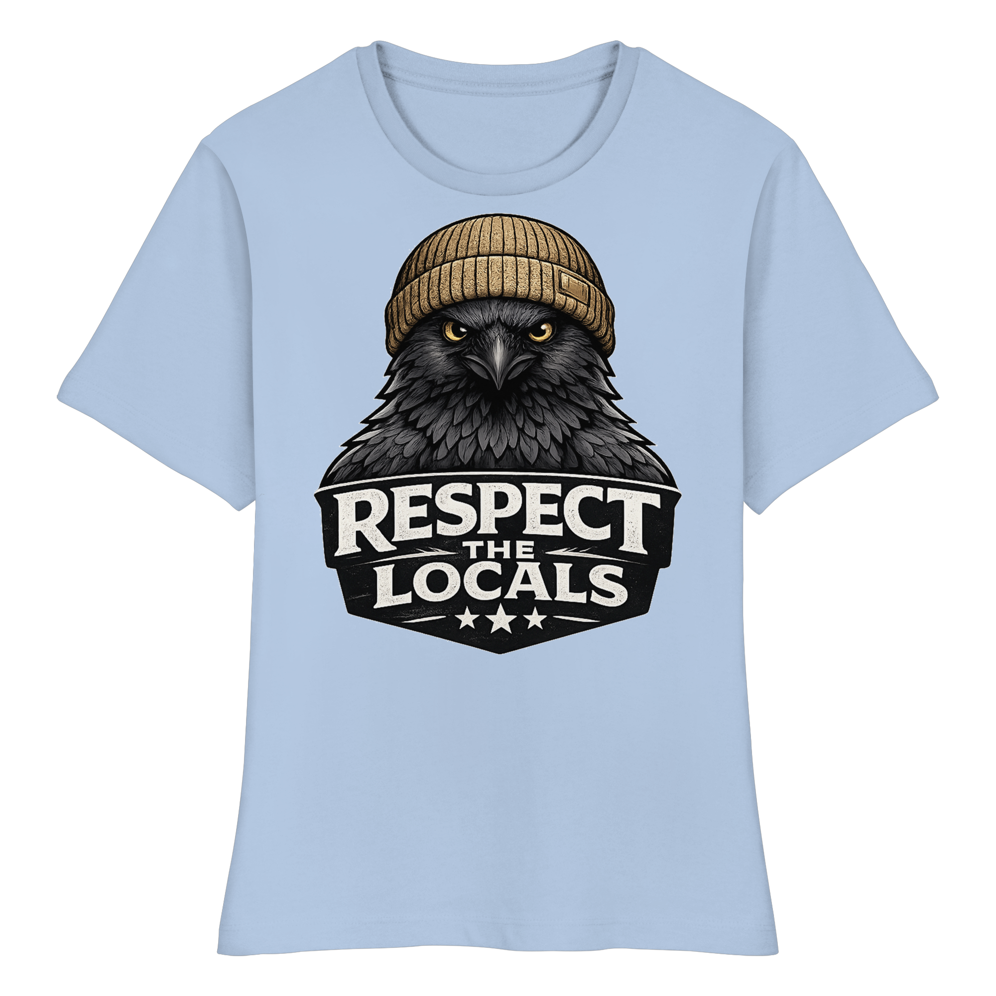 RESPECT THE LOCALS Naturschutz Geschenk - Fitted Ladies Organic Shirt