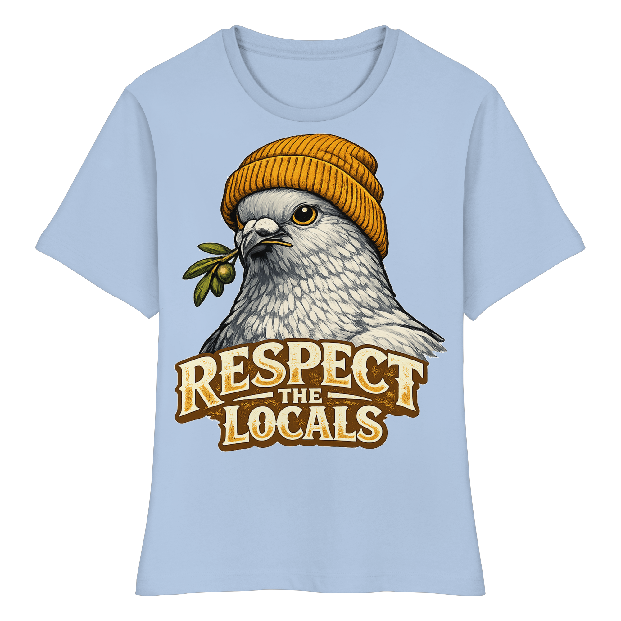 RESPECT THE LOCALS Naturschutz Tierschutz Geschenk - Fitted Ladies Organic Shirt