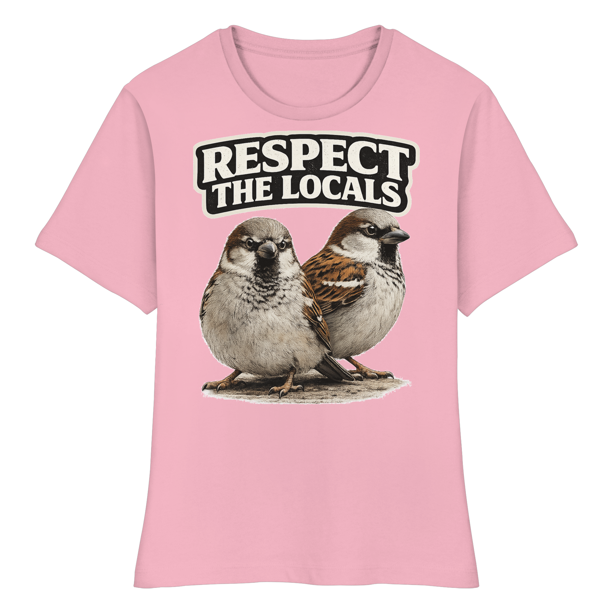 RESPECT THE LOCALS Naturschutz Geschenk - Fitted Ladies Organic Shirt