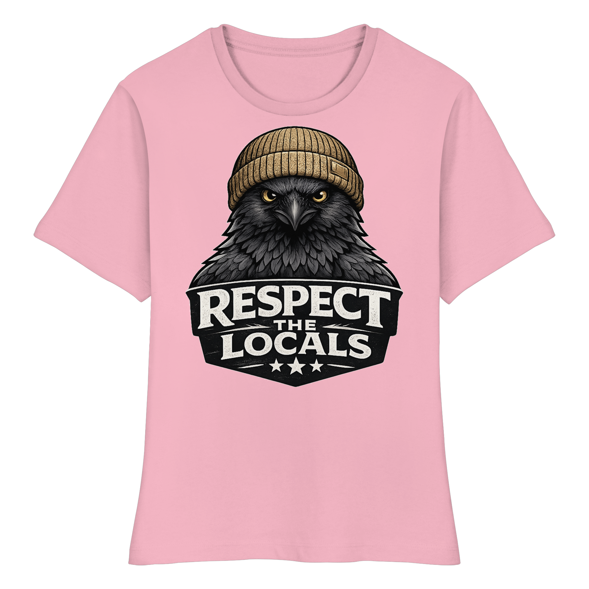 RESPECT THE LOCALS Naturschutz Geschenk - Fitted Ladies Organic Shirt