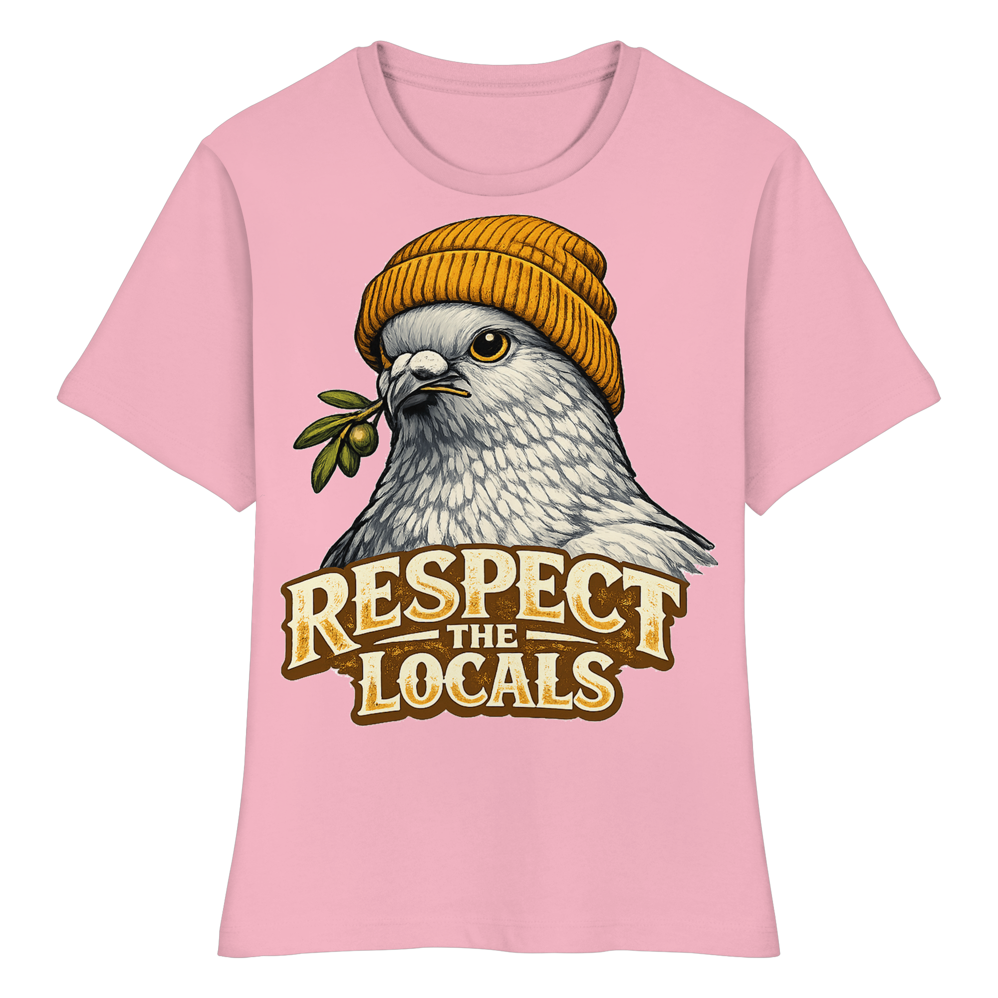 RESPECT THE LOCALS Naturschutz Tierschutz Geschenk - Fitted Ladies Organic Shirt