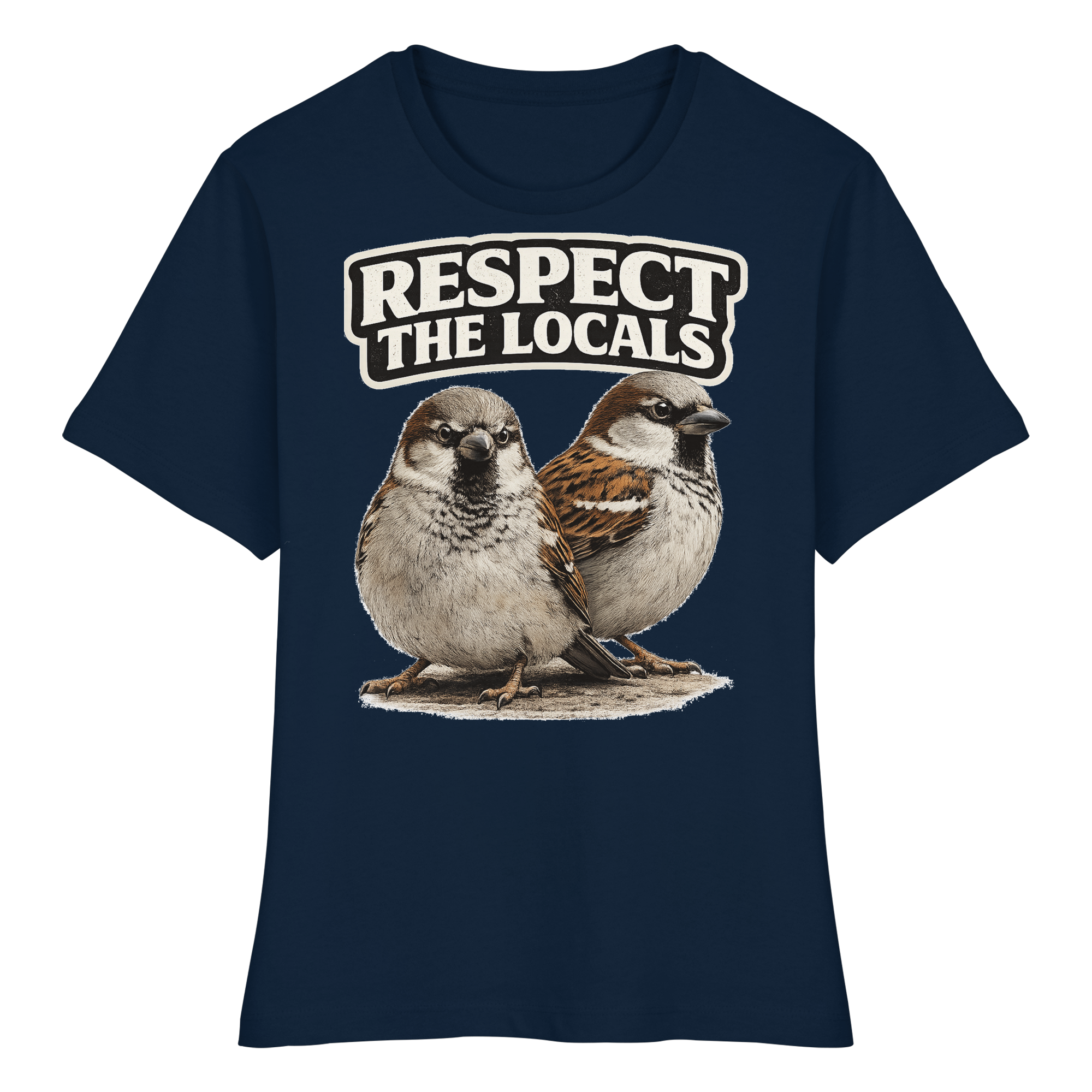 RESPECT THE LOCALS Naturschutz Geschenk - Fitted Ladies Organic Shirt