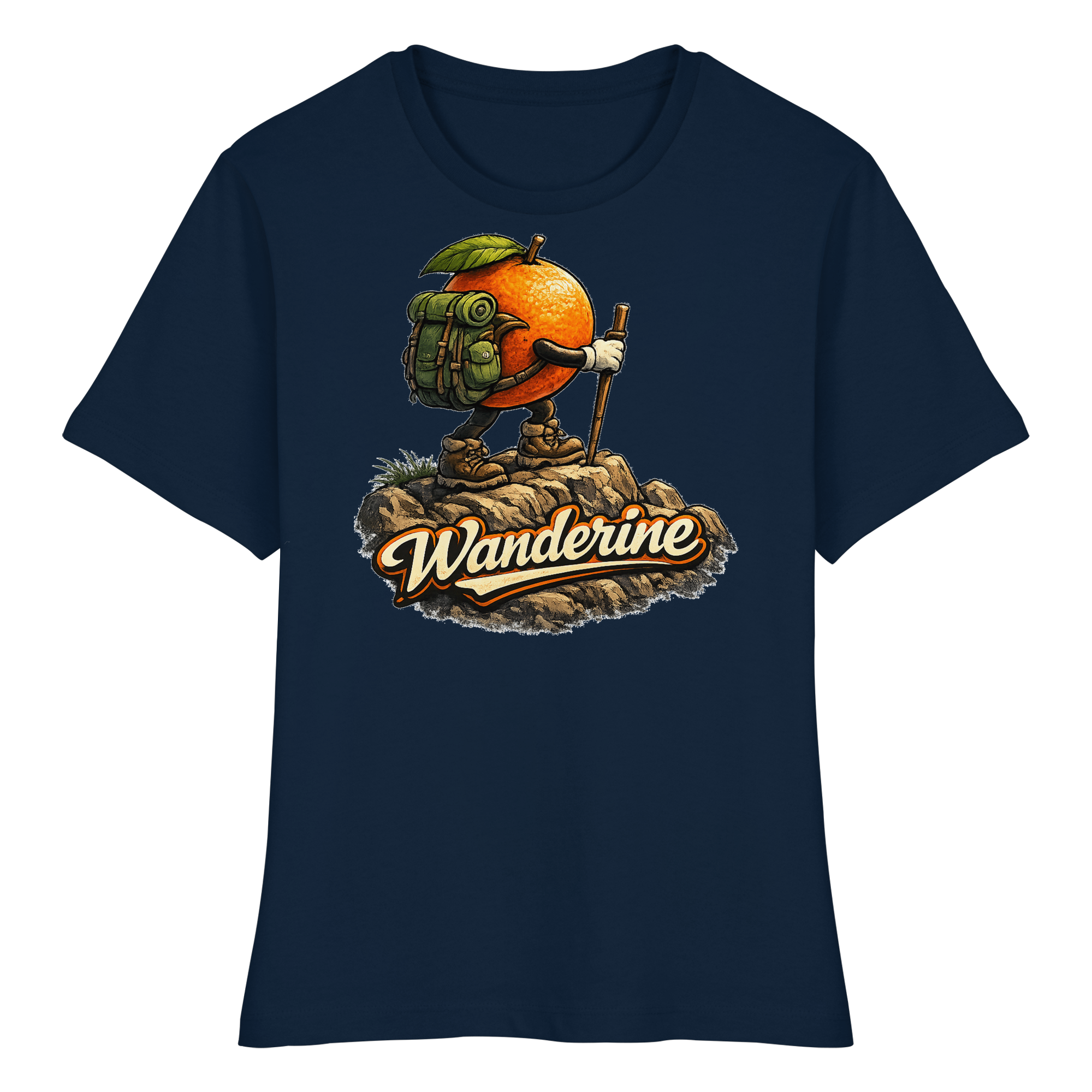Wanderine Wandern Geschenk - Fitted Damen Organic Shirt