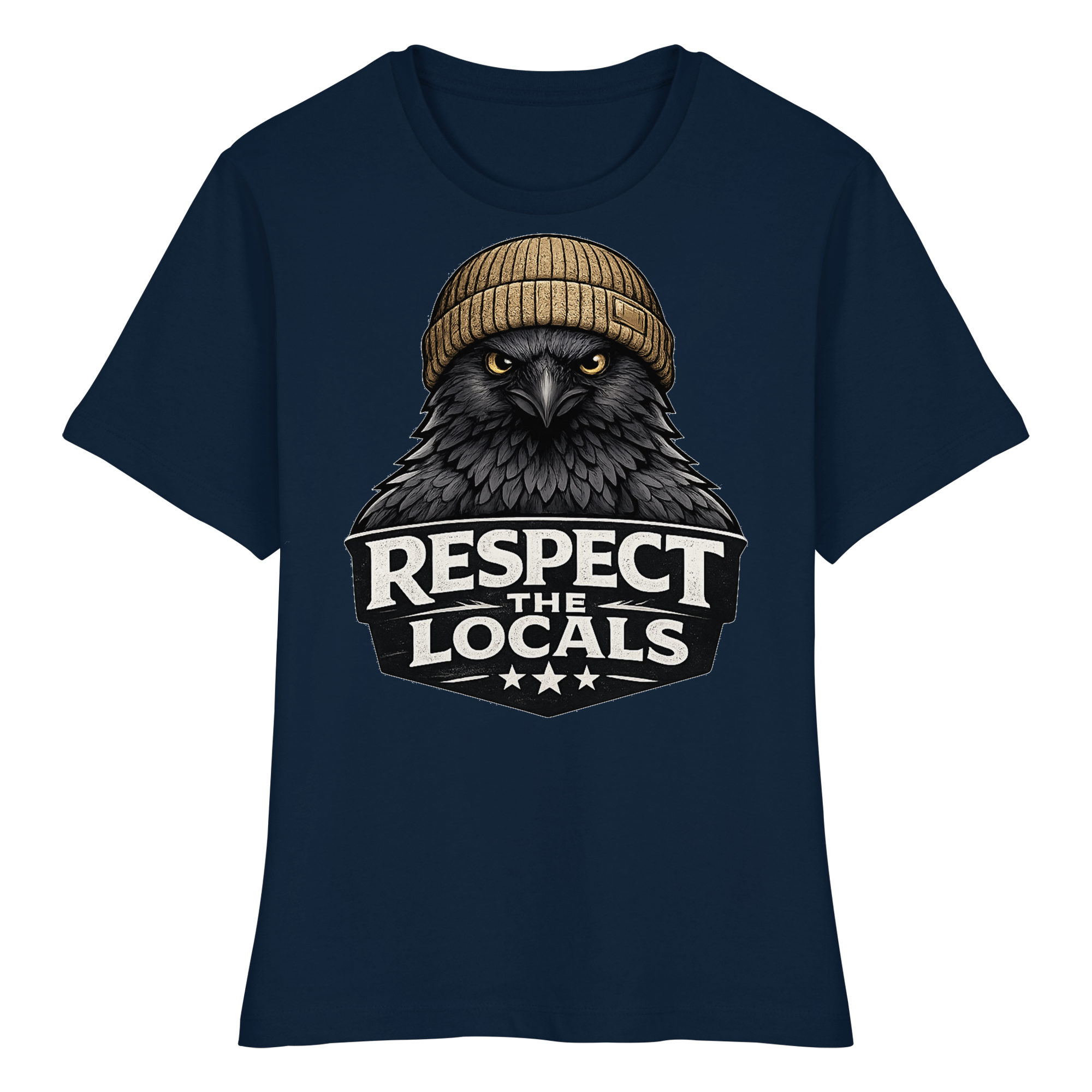 RESPECT THE LOCALS Naturschutz Geschenk - Fitted Ladies Organic Shirt