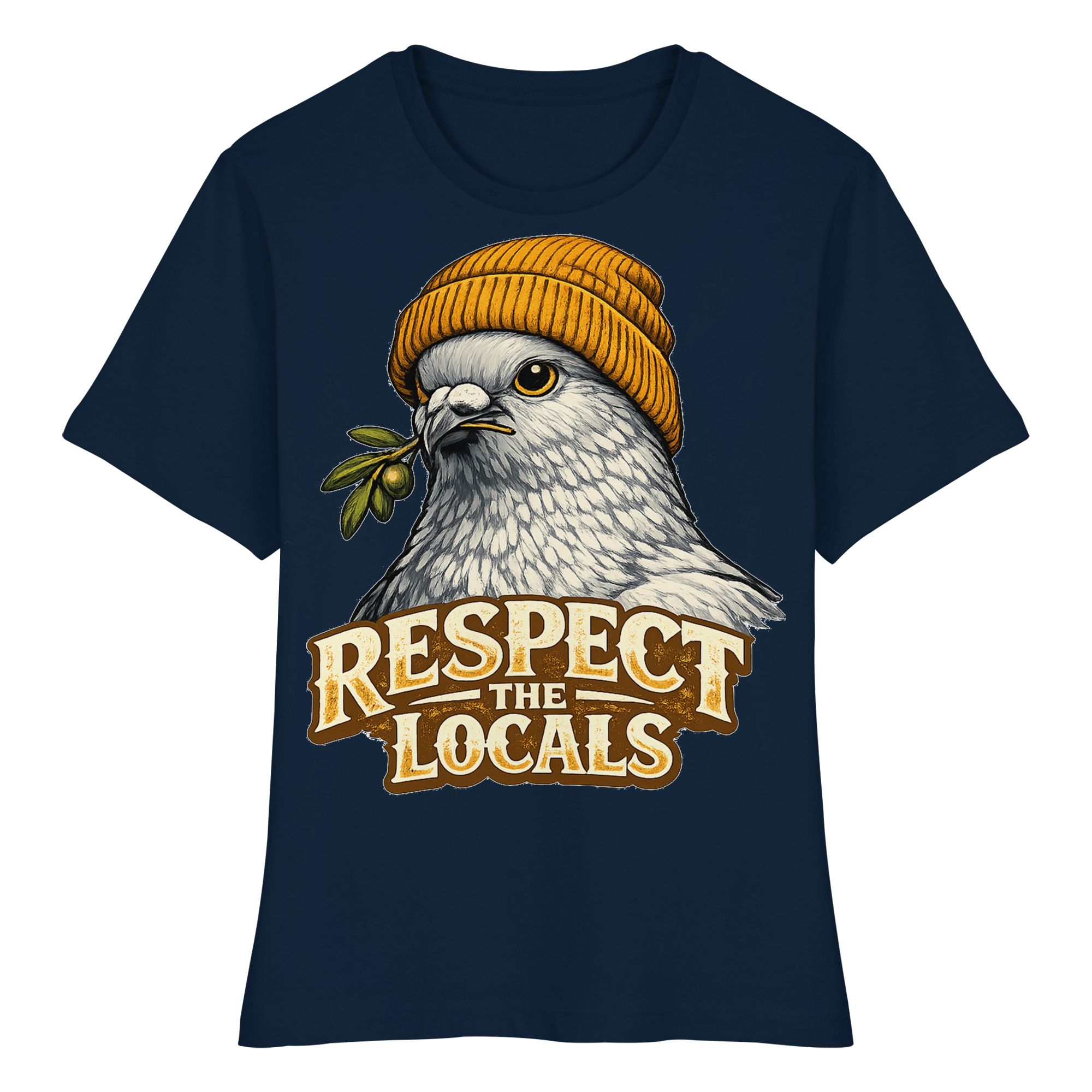 RESPECT THE LOCALS Naturschutz Tierschutz Geschenk - Fitted Ladies Organic Shirt