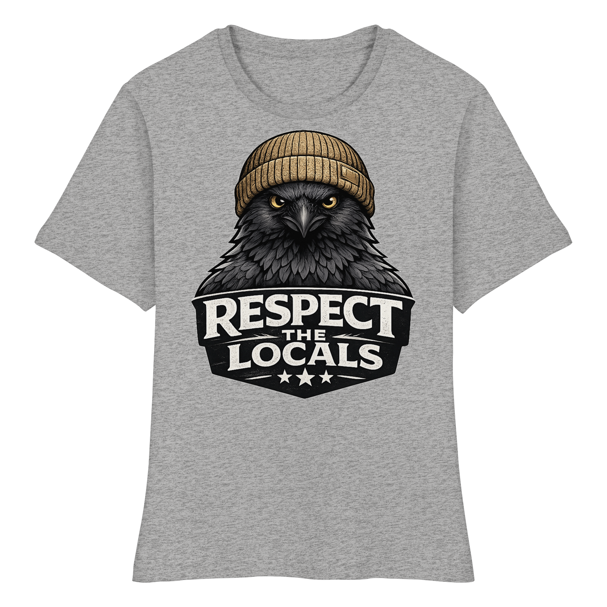 RESPECT THE LOCALS Naturschutz Geschenk - Fitted Ladies Organic Shirt