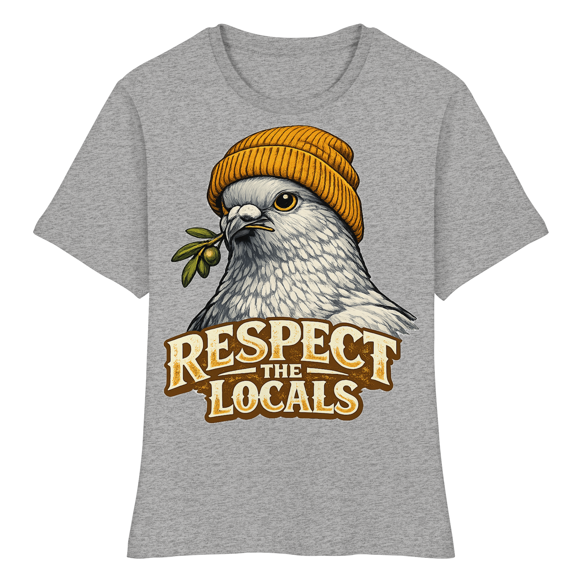 RESPECT THE LOCALS Naturschutz Tierschutz Geschenk - Fitted Ladies Organic Shirt
