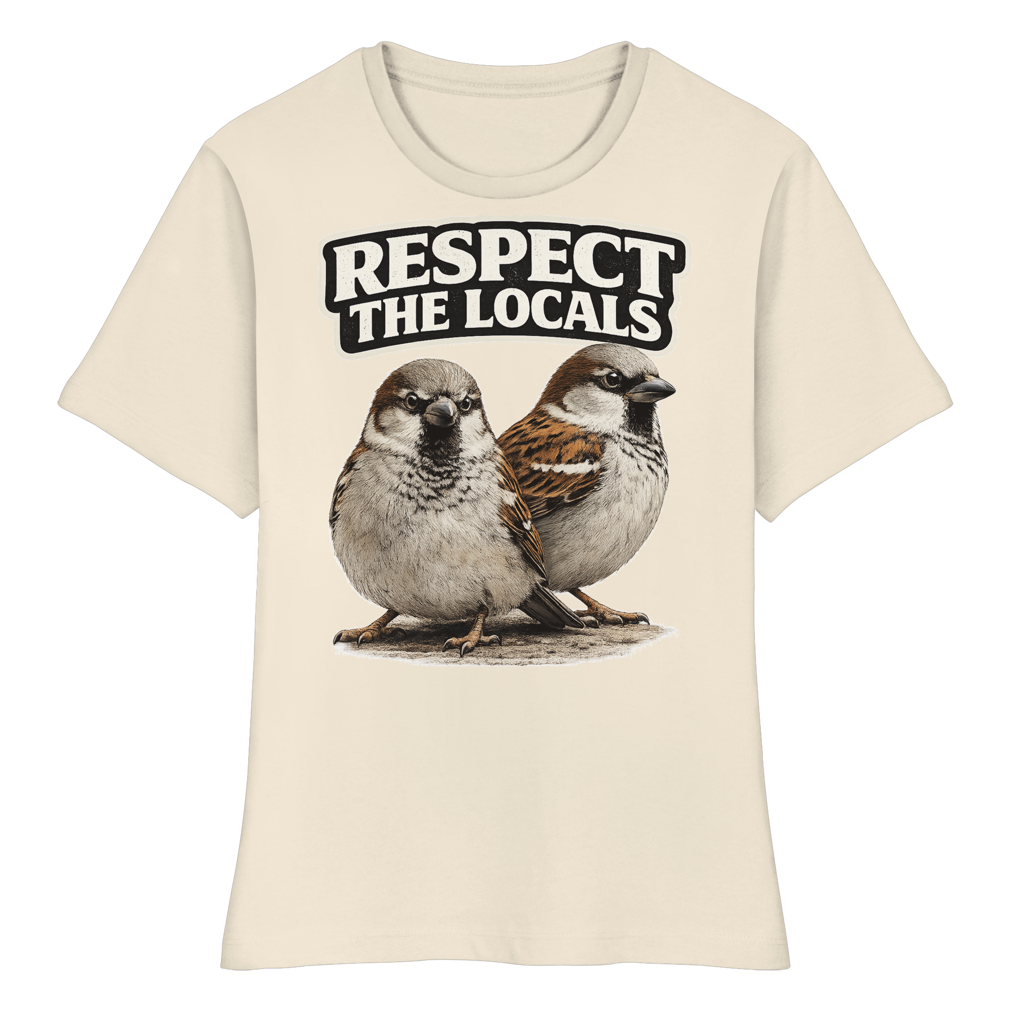 RESPECT THE LOCALS Naturschutz Geschenk - Fitted Ladies Organic Shirt
