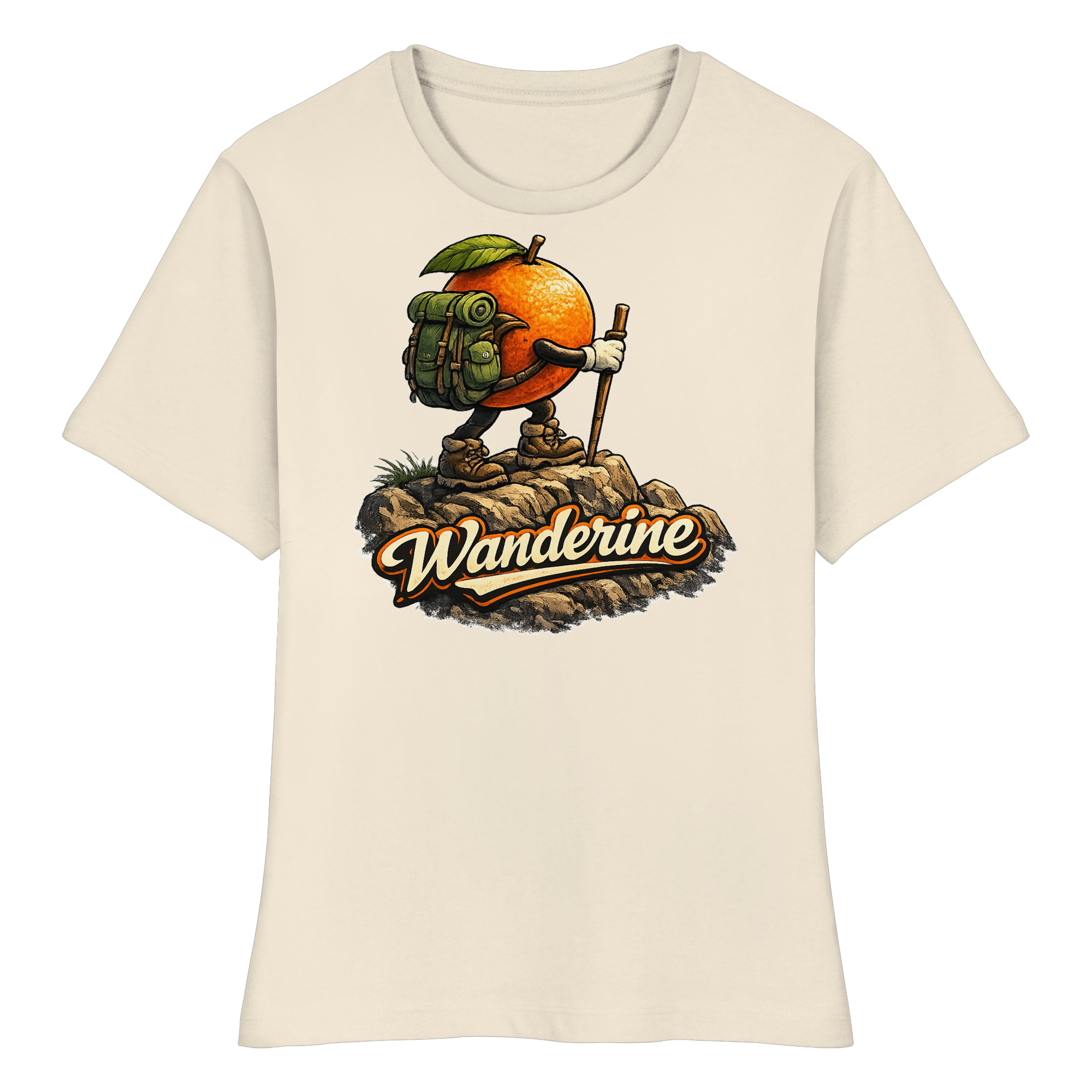 Wanderine Wandern Geschenk - Fitted Damen Organic Shirt