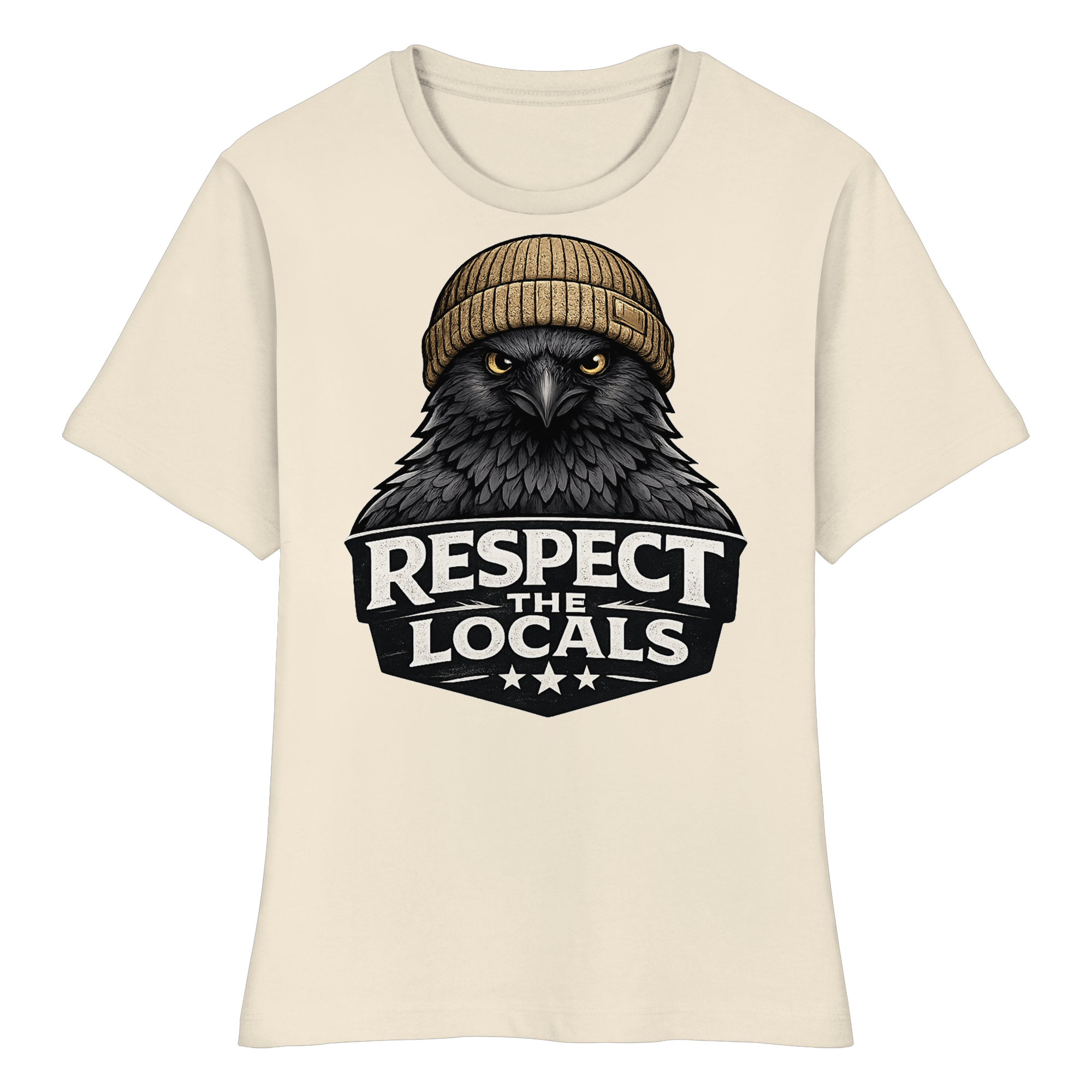 RESPECT THE LOCALS Naturschutz Geschenk - Fitted Ladies Organic Shirt