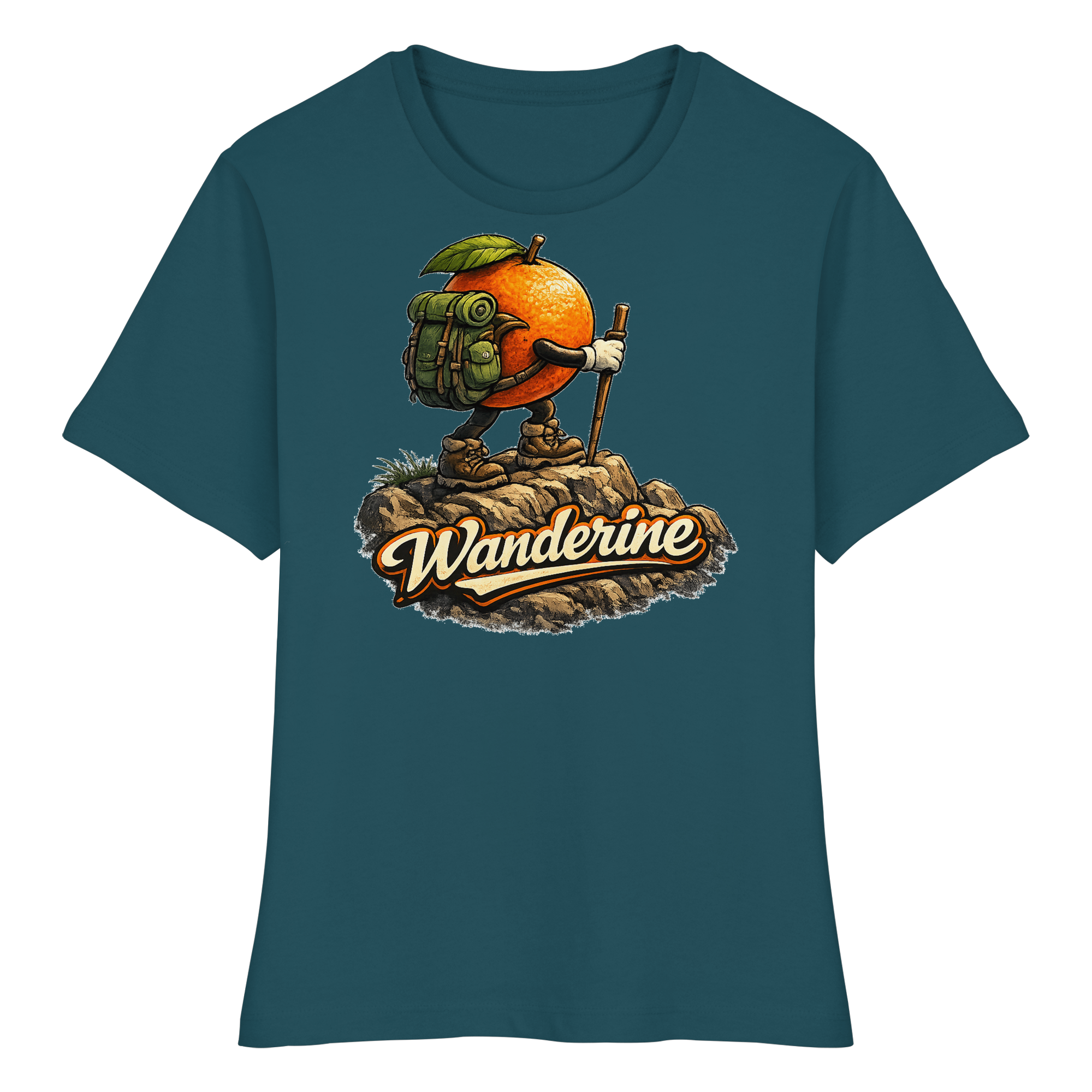 Wanderine Wandern Geschenk - Fitted Damen Organic Shirt