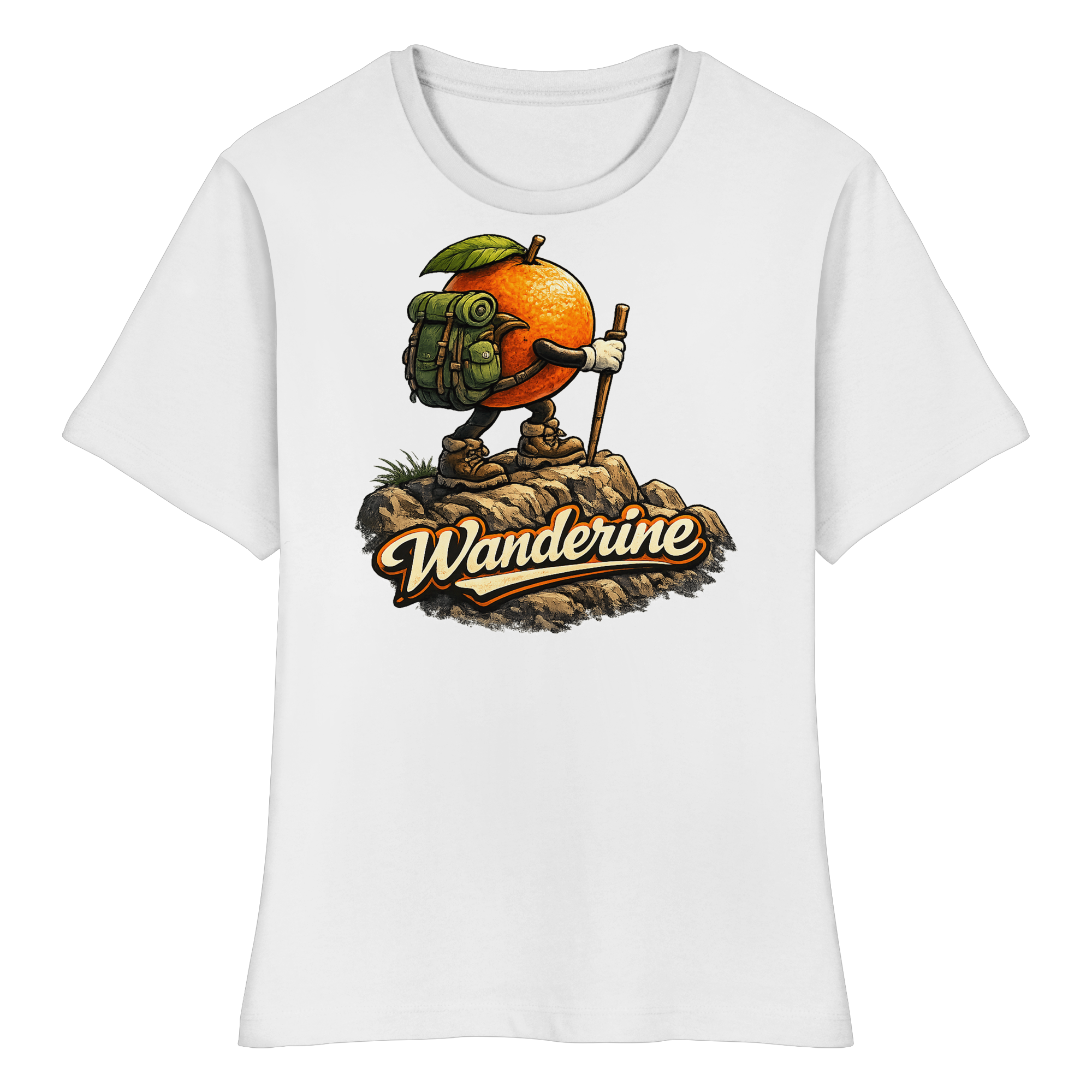 Wanderine Wandern Geschenk - Fitted Damen Organic Shirt