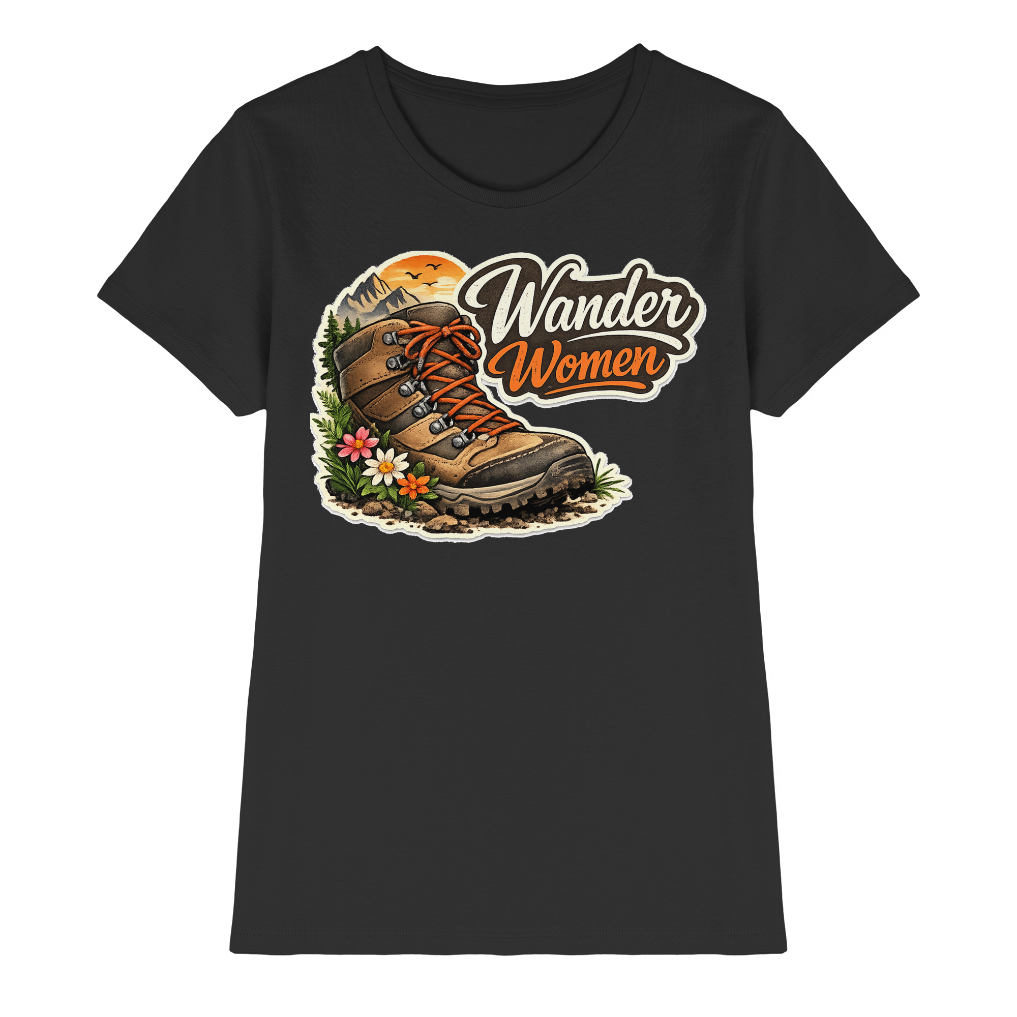 Wander Women Wandern Outdoor Geschenk - Damen Premium Shirt
