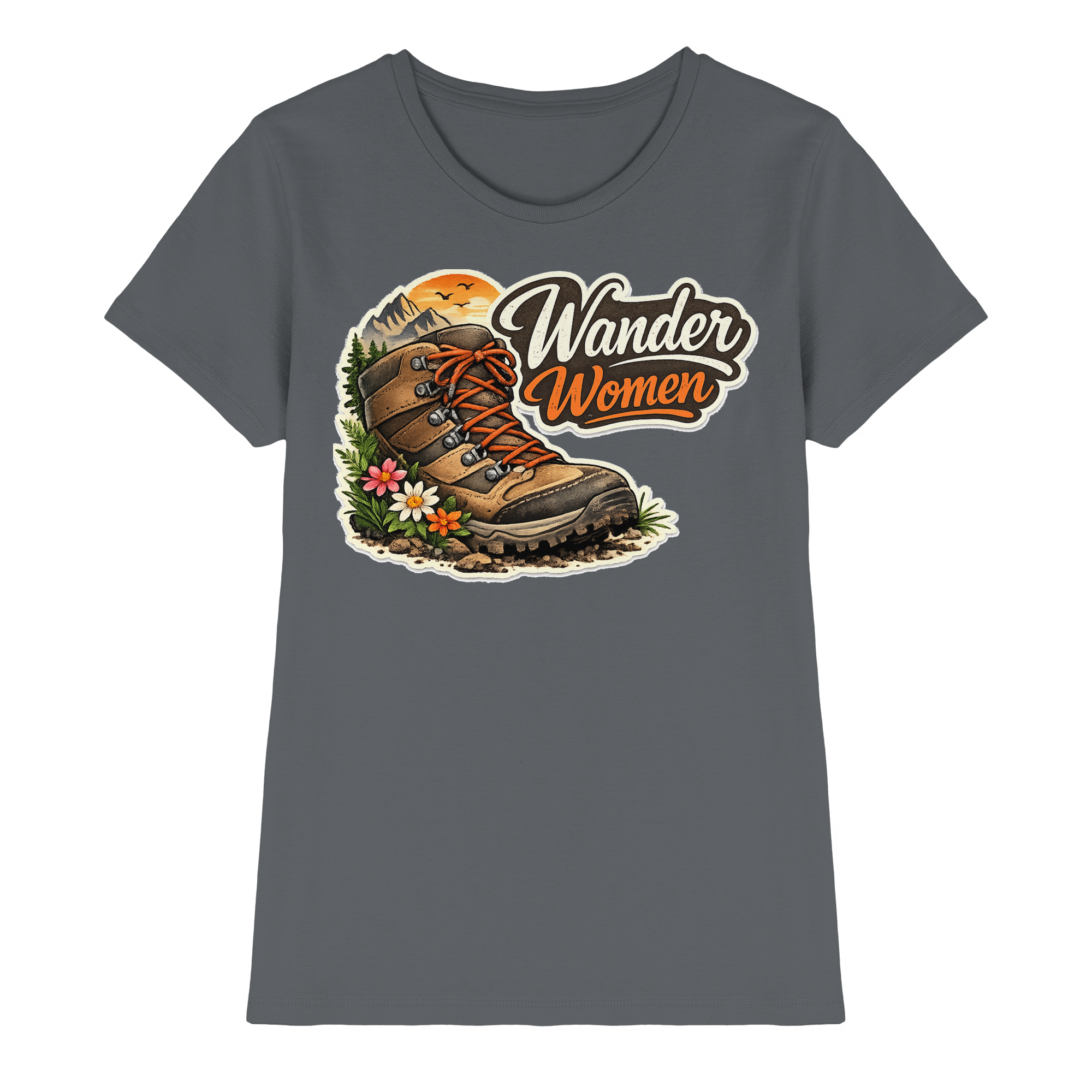Wander Women Wandern Outdoor Geschenk - Damen Premium Shirt