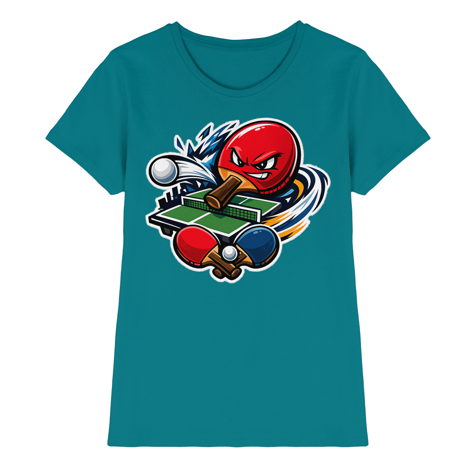 Tischtennis Sport Geschenk - Damen Premium Shirt