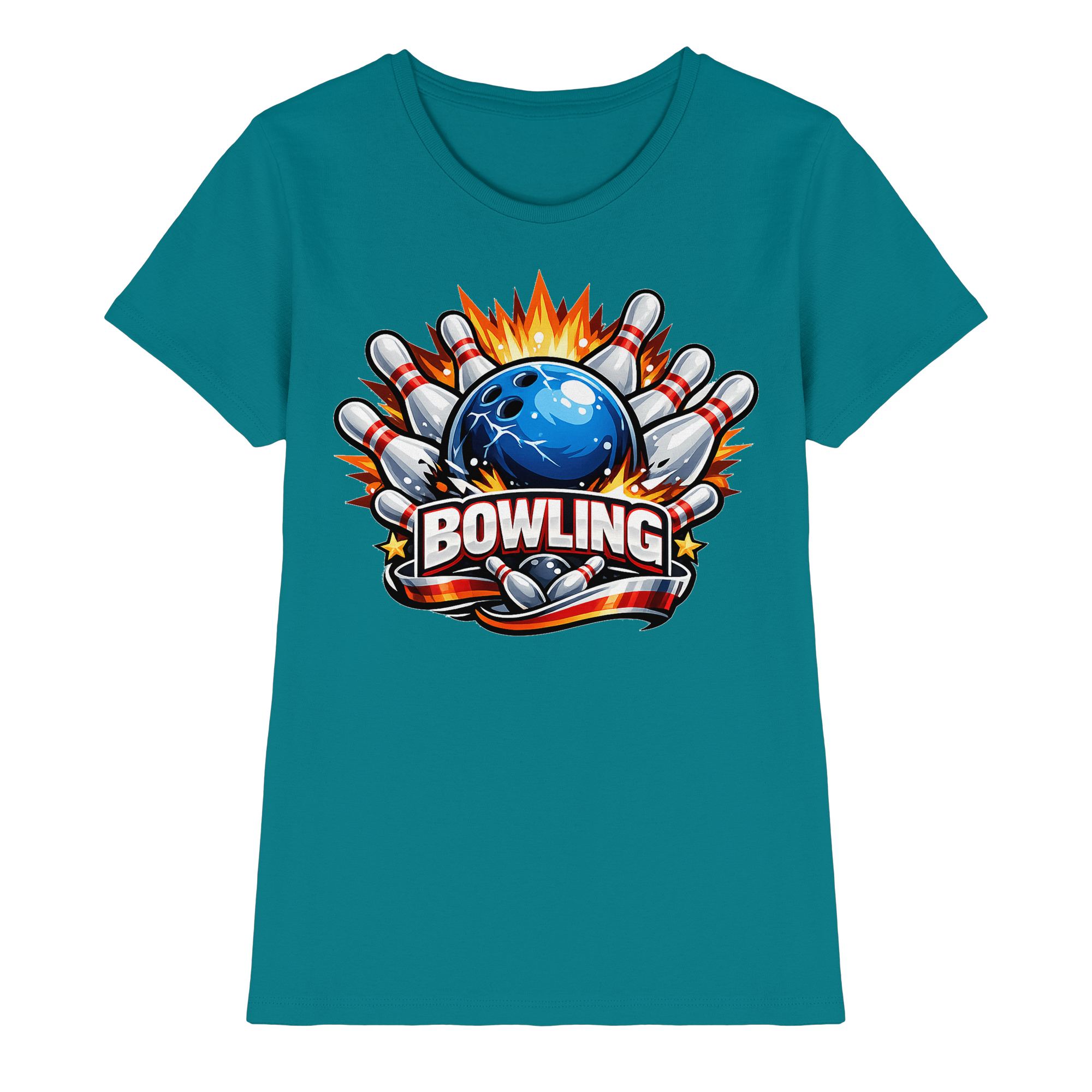 Bowling Sport Geschenk - Ladies Premium Shirt