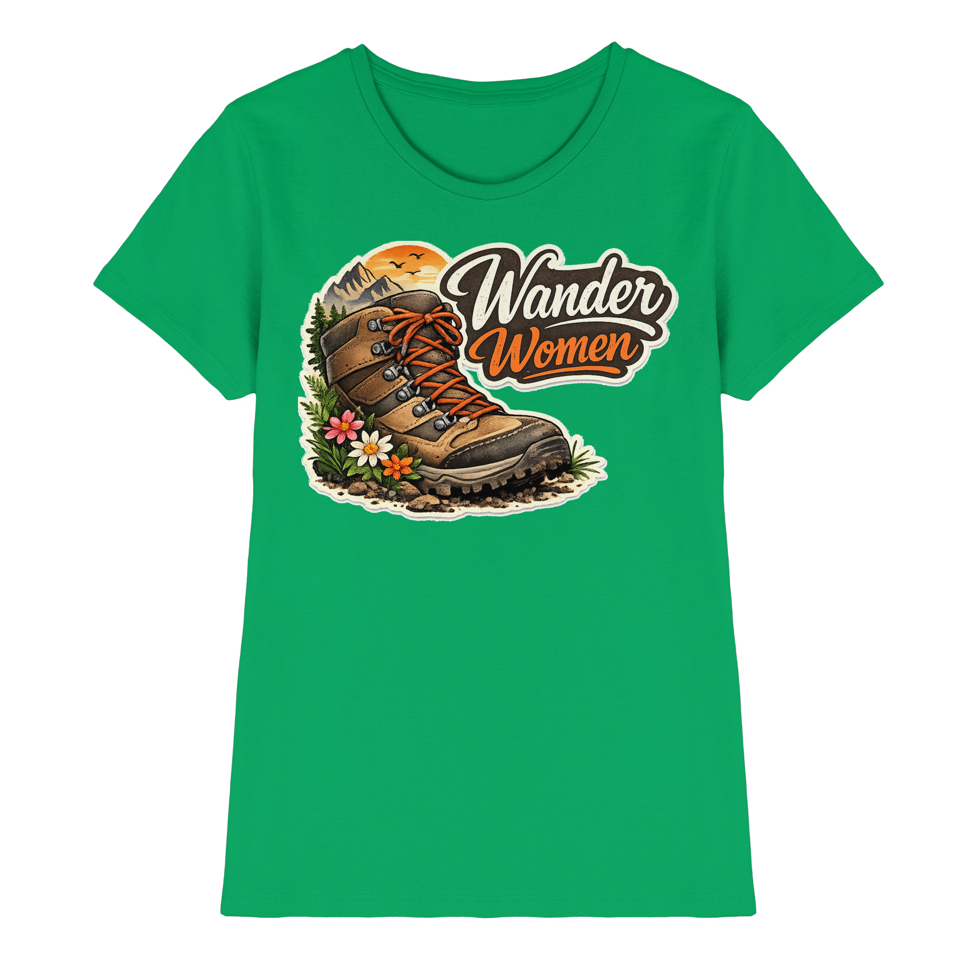 Wander Women Wandern Outdoor Geschenk - Damen Premium Shirt