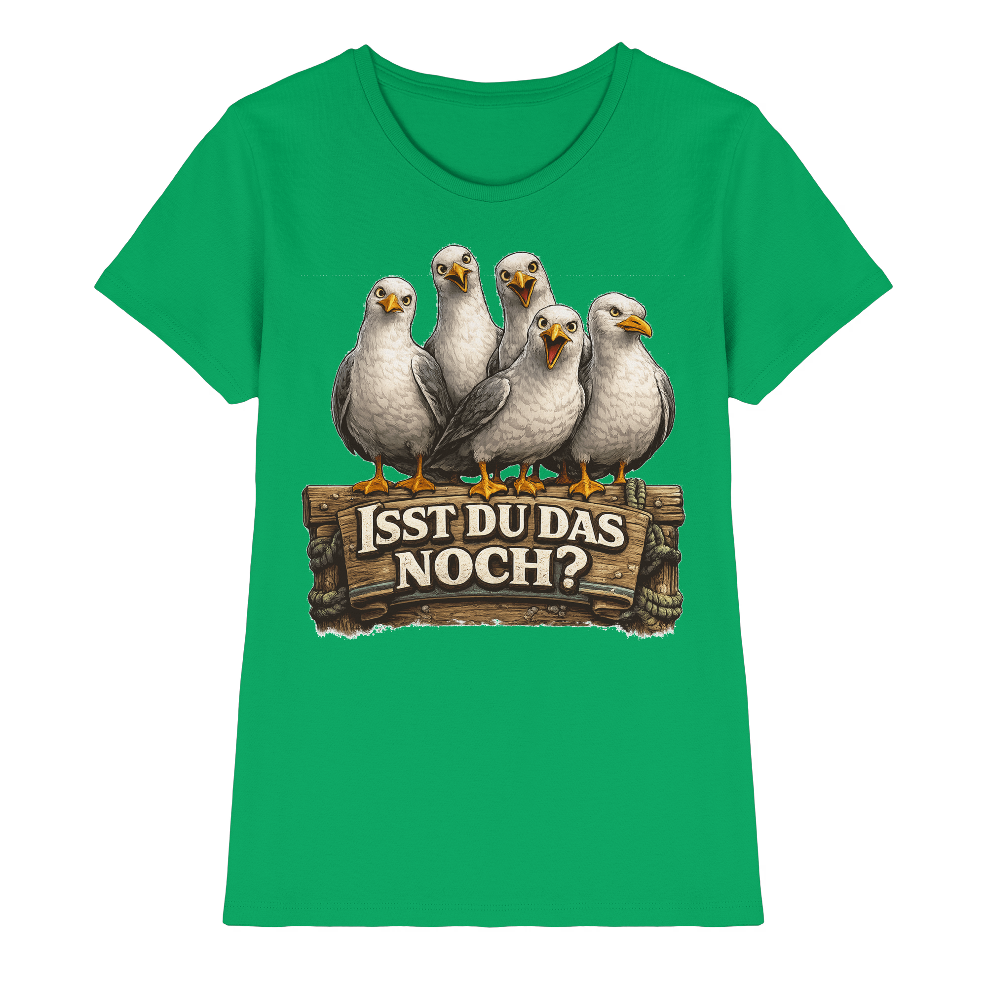 ISST DU DAS NOCH? Lustige Sprüche Möven Küste Meer Ostsee - Damen Premium Shirt