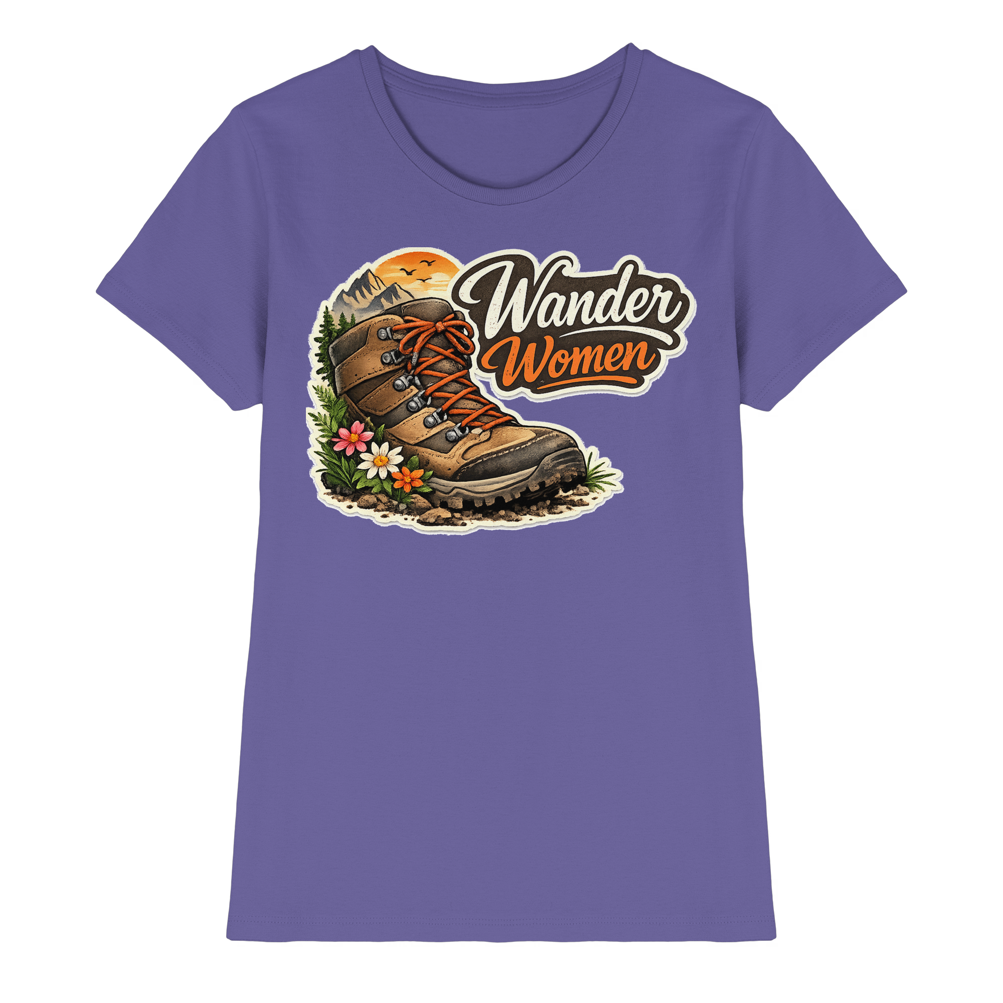 Wander Women Wandern Outdoor Geschenk - Damen Premium Shirt