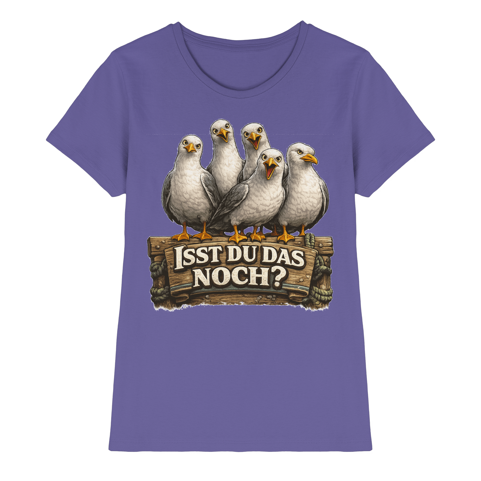 ISST DU DAS NOCH? Lustige Sprüche Möven Küste Meer Ostsee - Damen Premium Shirt