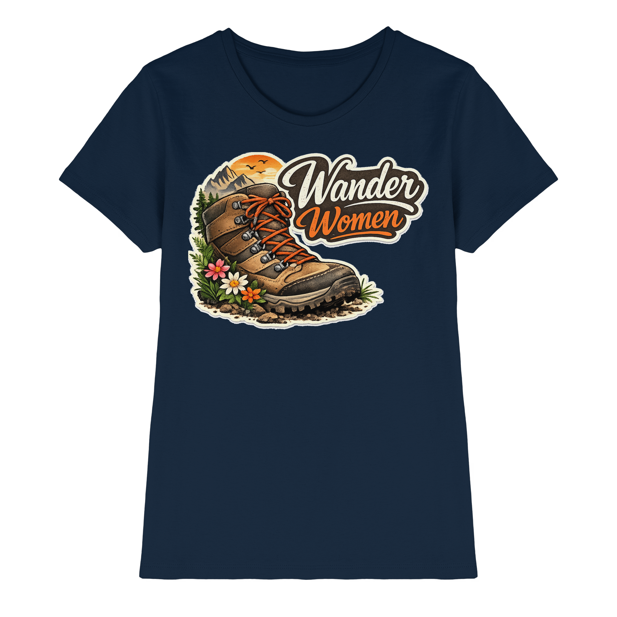 Wander Women Wandern Outdoor Geschenk - Damen Premium Shirt
