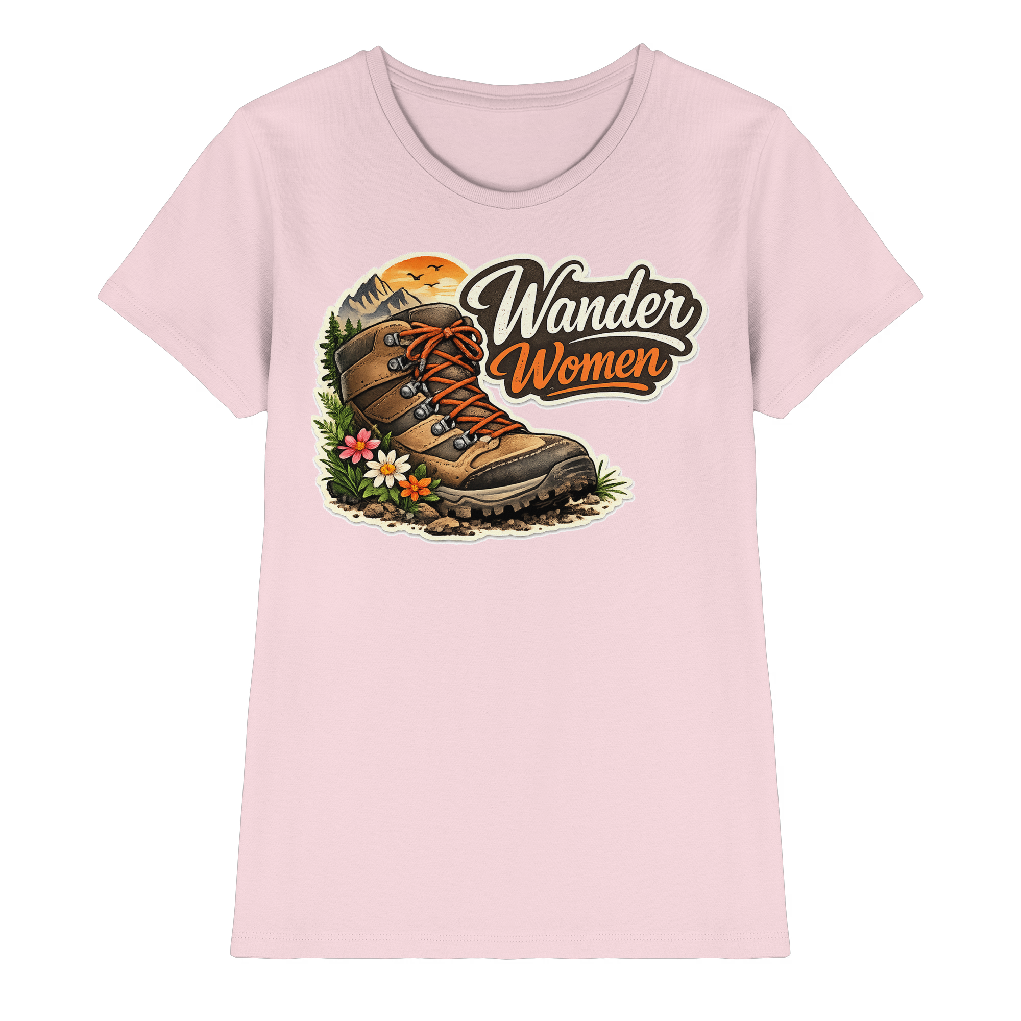 Wander Women Wandern Outdoor Geschenk - Damen Premium Shirt
