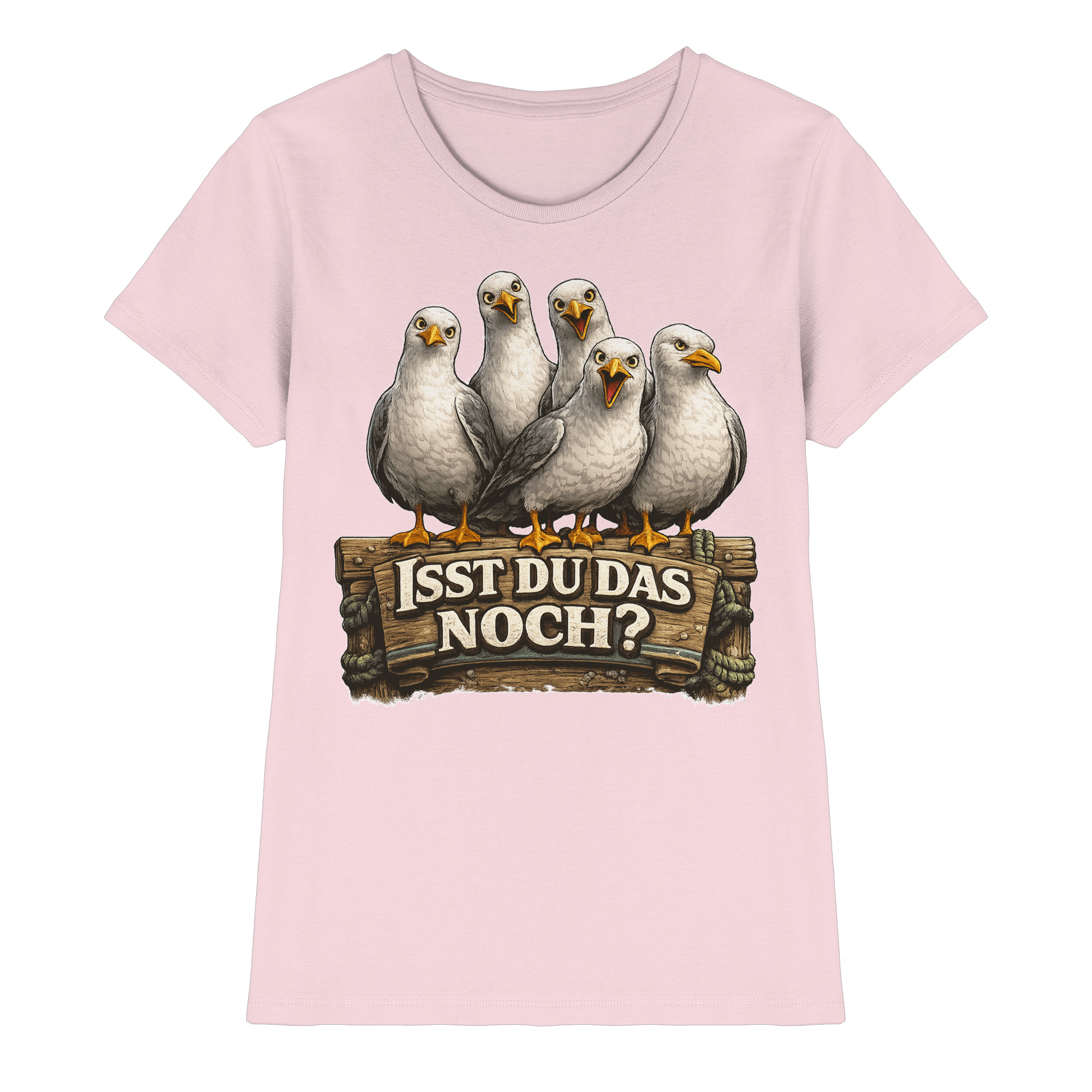 ISST DU DAS NOCH? Lustige Sprüche Möven Küste Meer Ostsee - Damen Premium Shirt