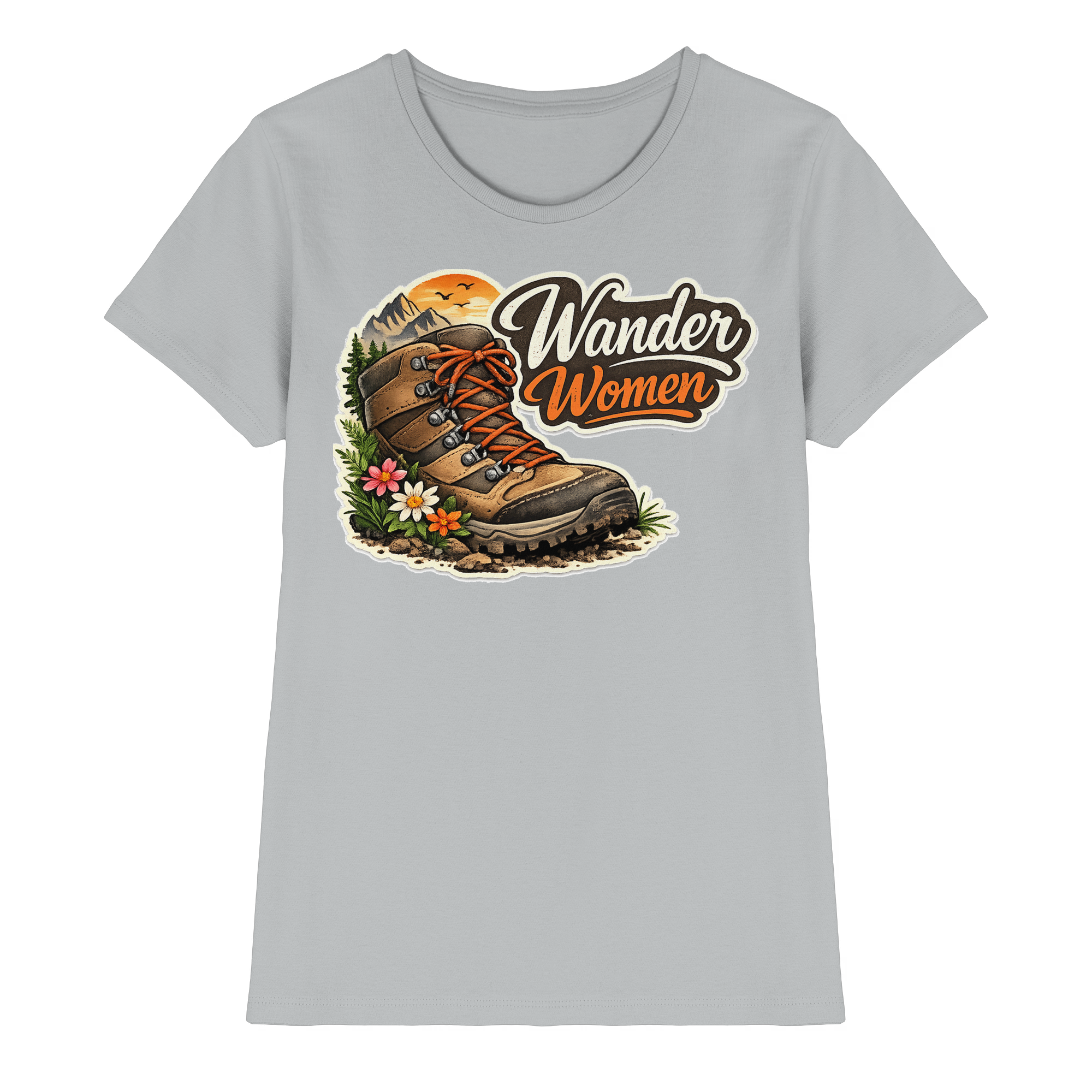 Wander Women Wandern Outdoor Geschenk - Damen Premium Shirt