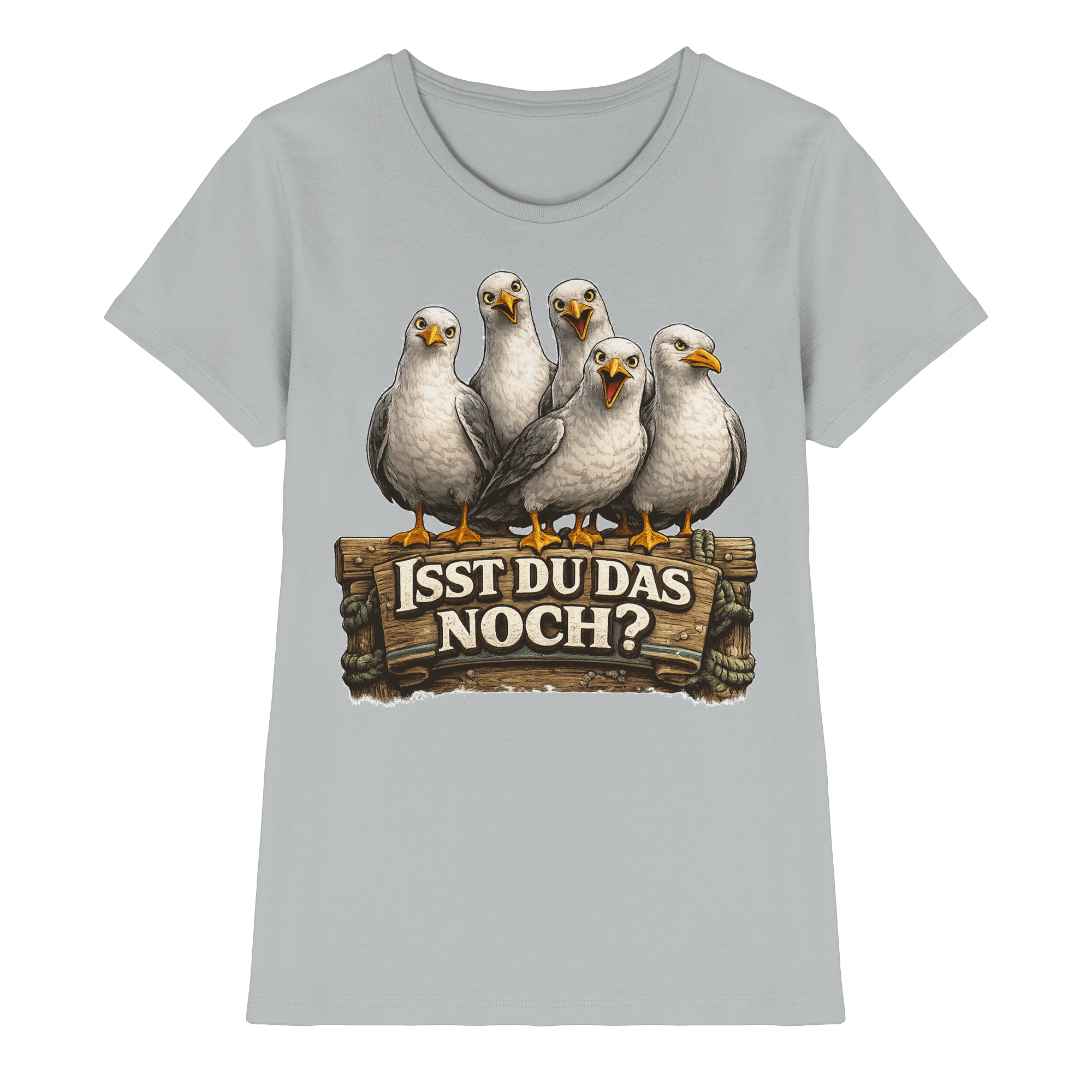 ISST DU DAS NOCH? Lustige Sprüche Möven Küste Meer Ostsee - Damen Premium Shirt