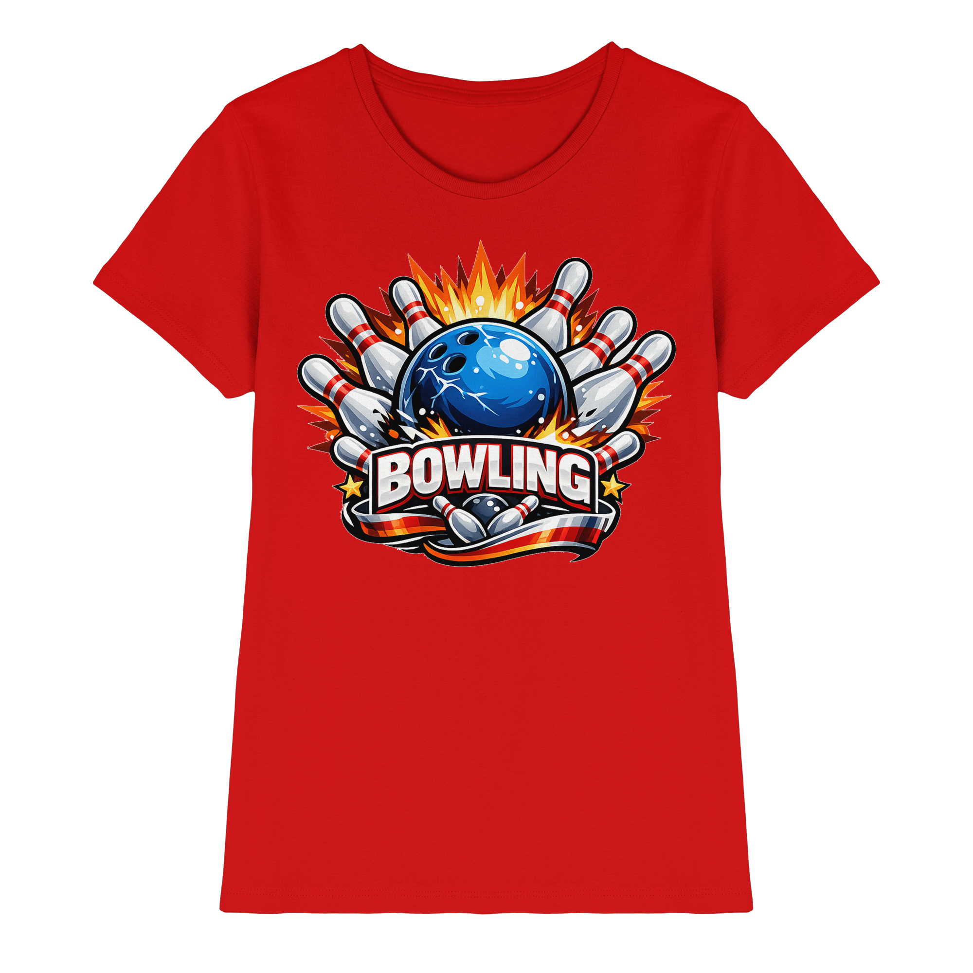 Bowling Sport Geschenk - Ladies Premium Shirt
