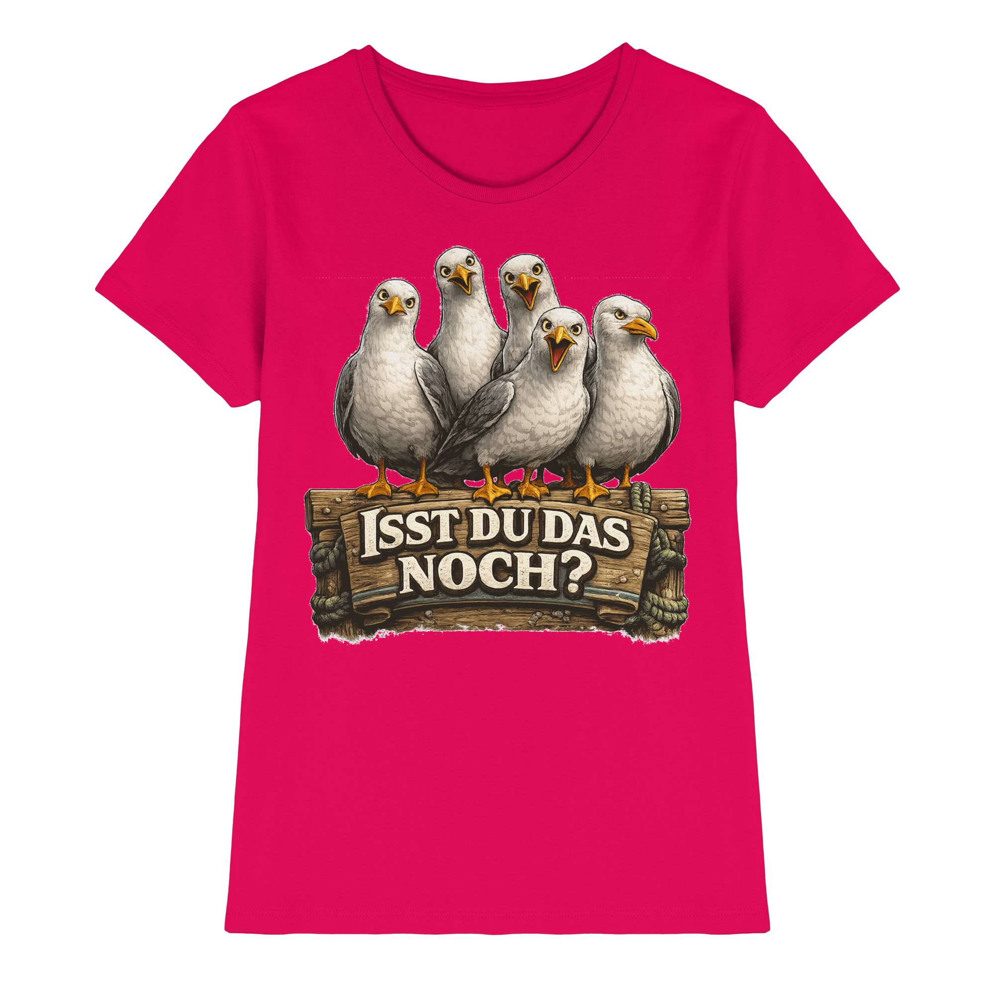ISST DU DAS NOCH? Lustige Sprüche Möven Küste Meer Ostsee - Damen Premium Shirt