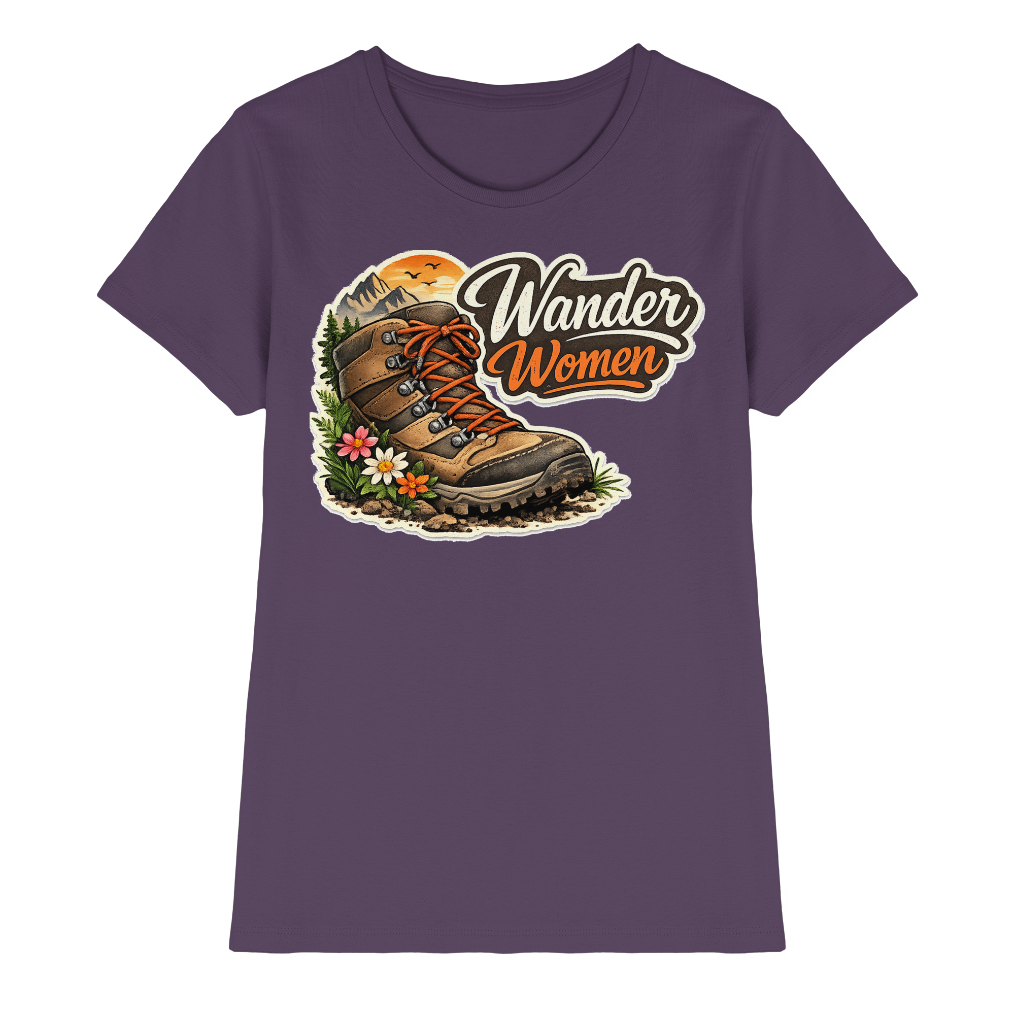 Wander Women Wandern Outdoor Geschenk - Damen Premium Shirt