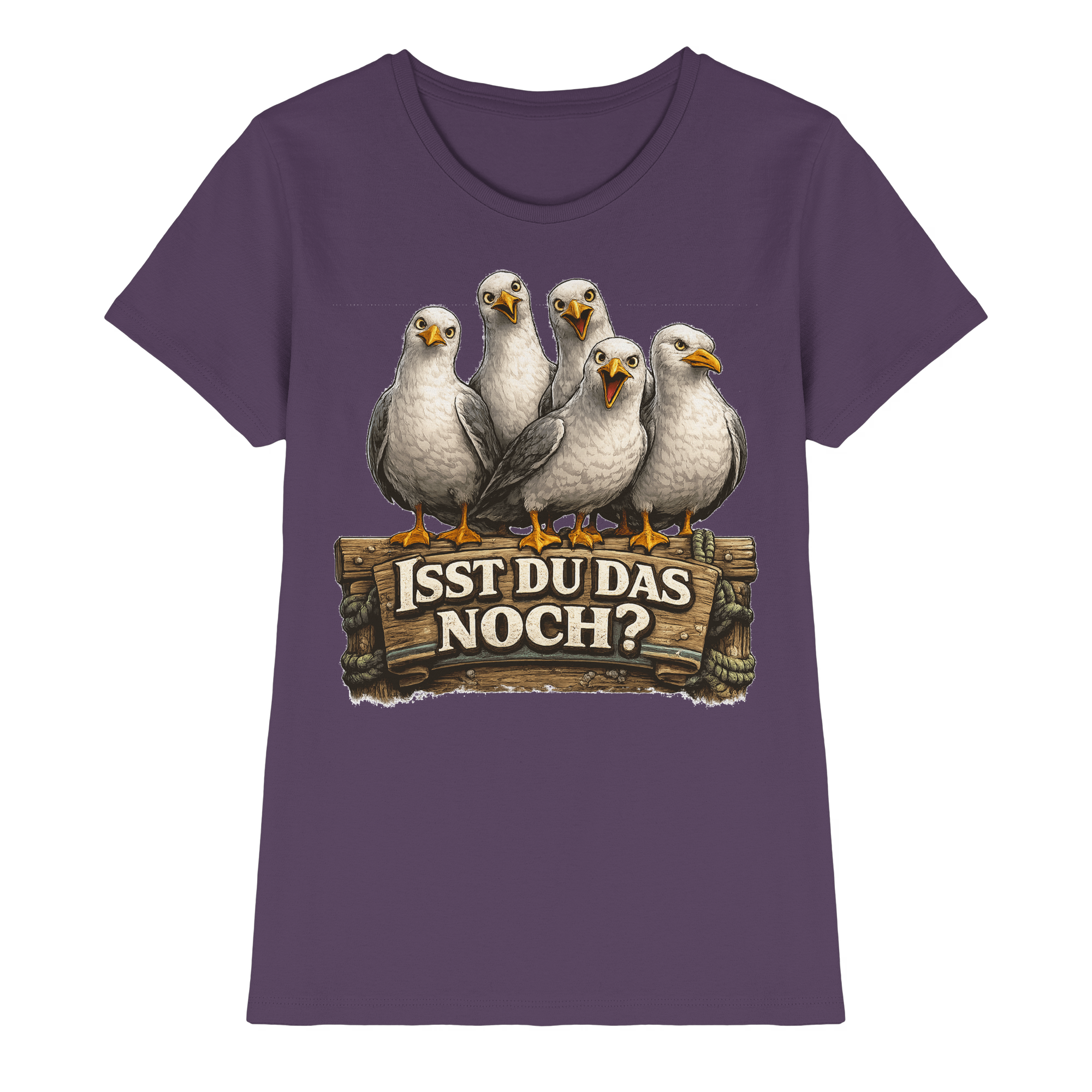 ISST DU DAS NOCH? Lustige Sprüche Möven Küste Meer Ostsee - Damen Premium Shirt