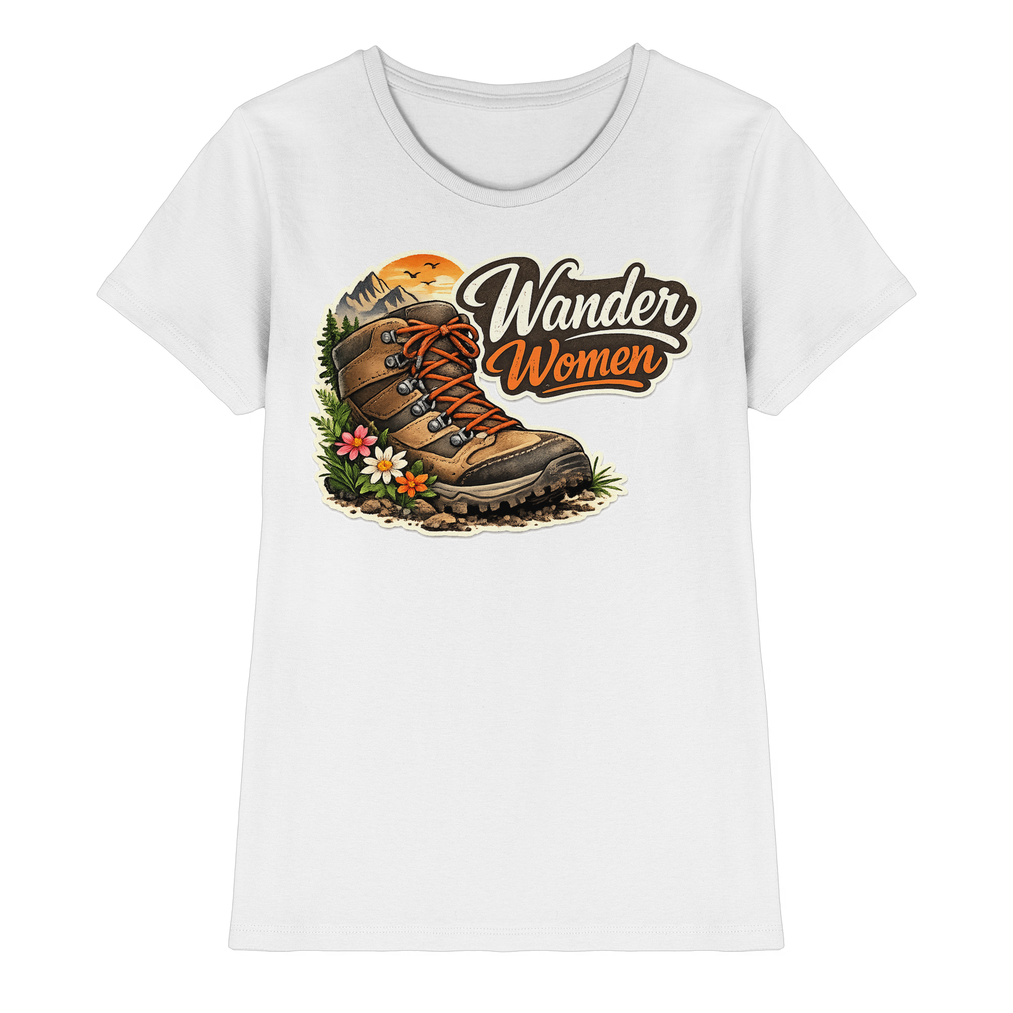 Wander Women Wandern Outdoor Geschenk - Damen Premium Shirt