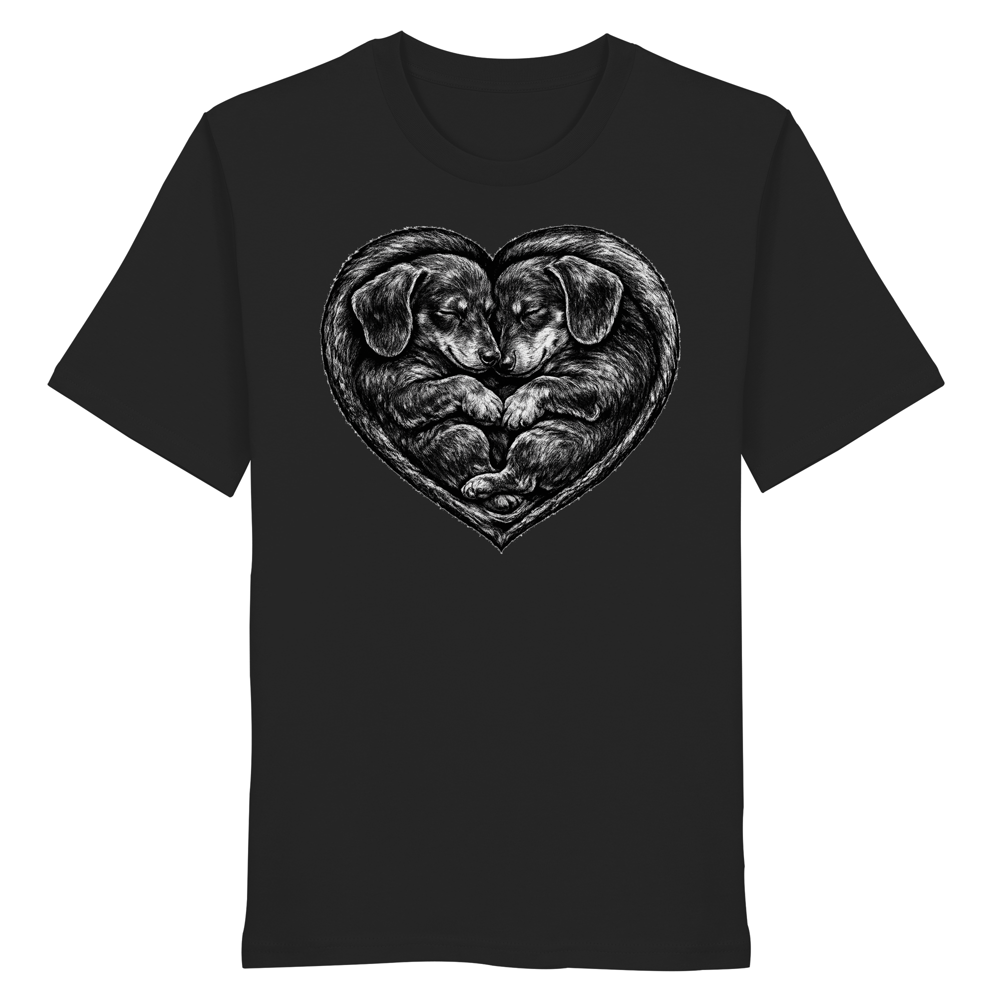 Dackel Dachshund Liebe Hund  - Organic Shirt
