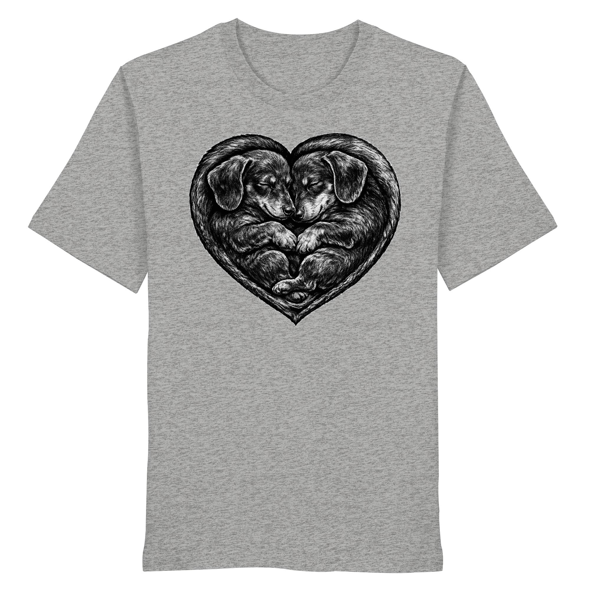 Dackel Dachshund Liebe Hund  - Organic Shirt