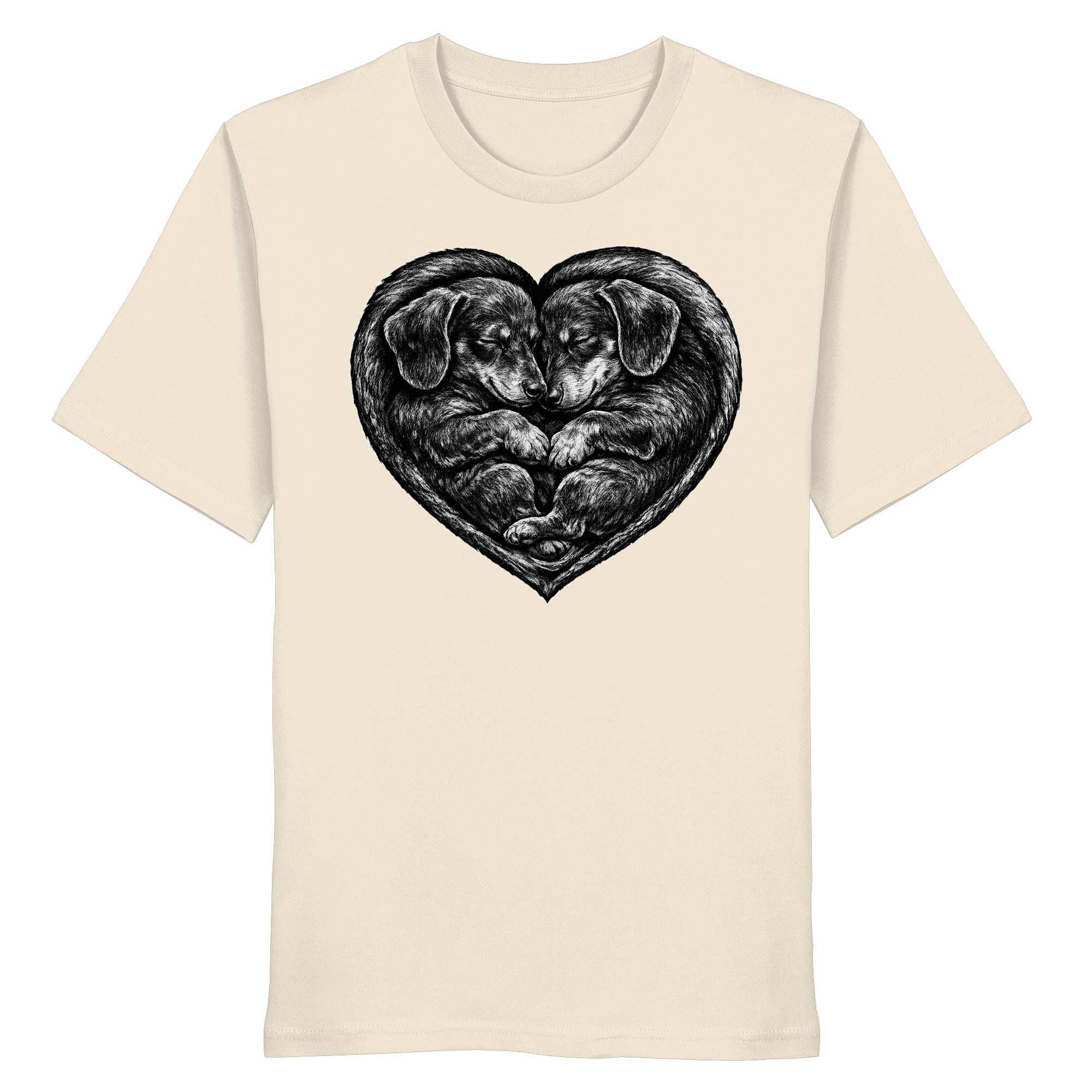 Dackel Dachshund Liebe Hund  - Organic Shirt