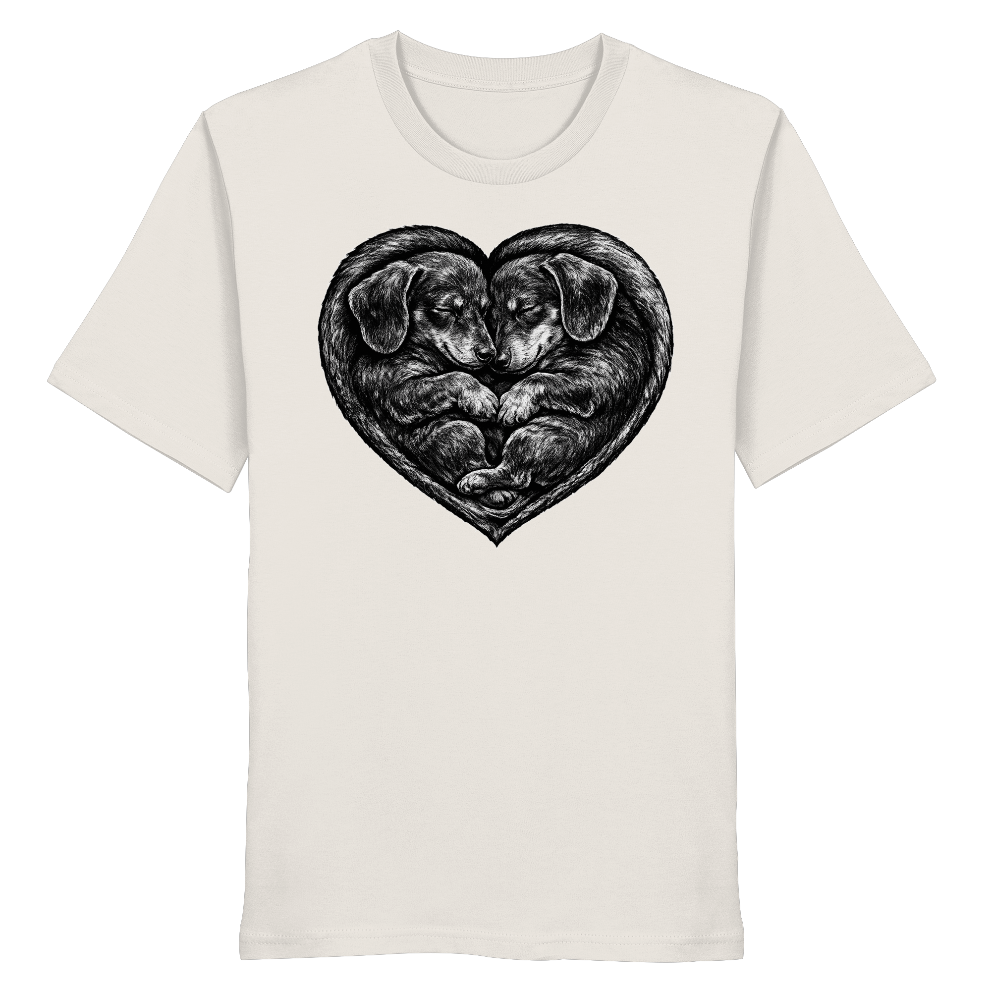 Dackel Dachshund Liebe Hund  - Organic Shirt