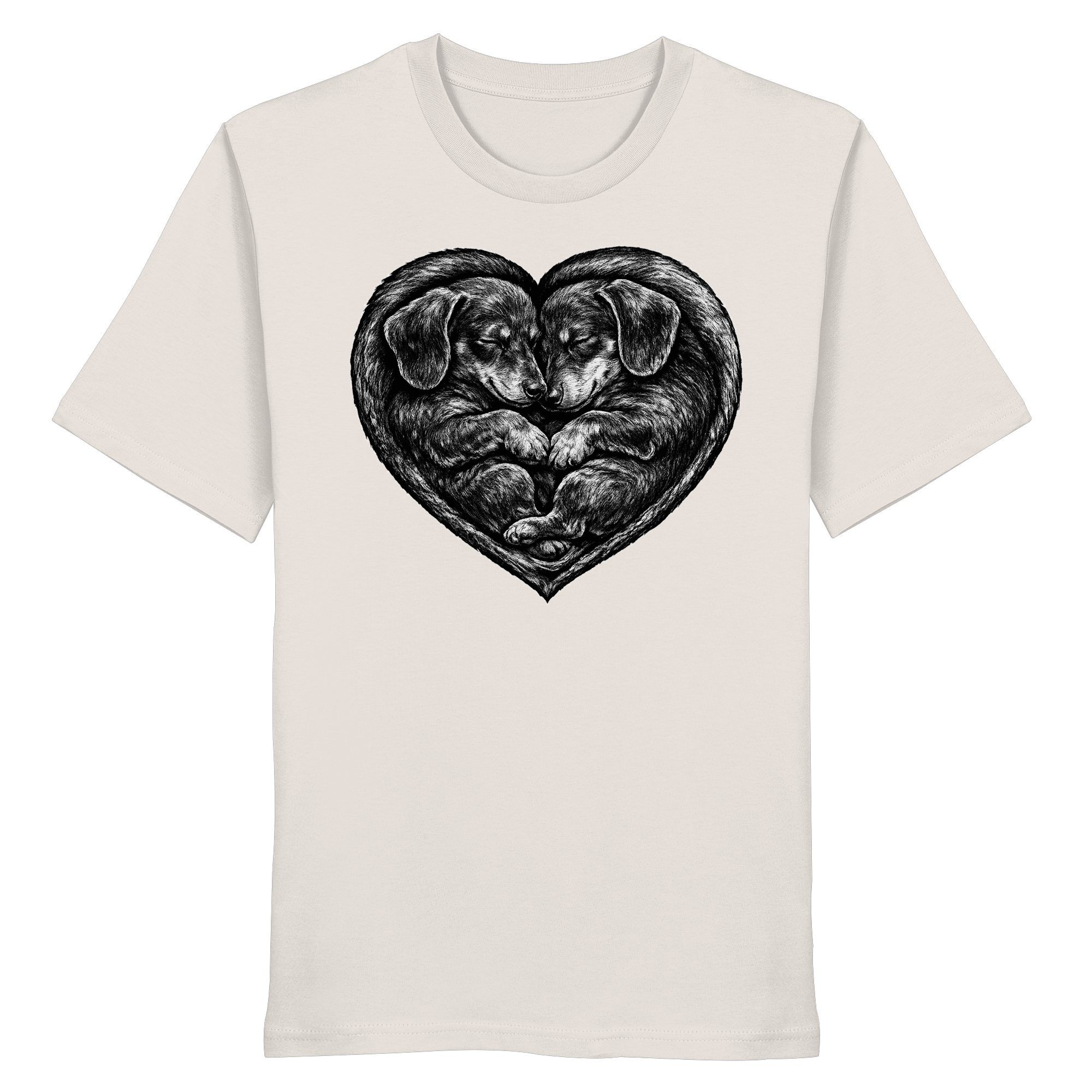 Dackel Dachshund Liebe Hund  - Organic Shirt