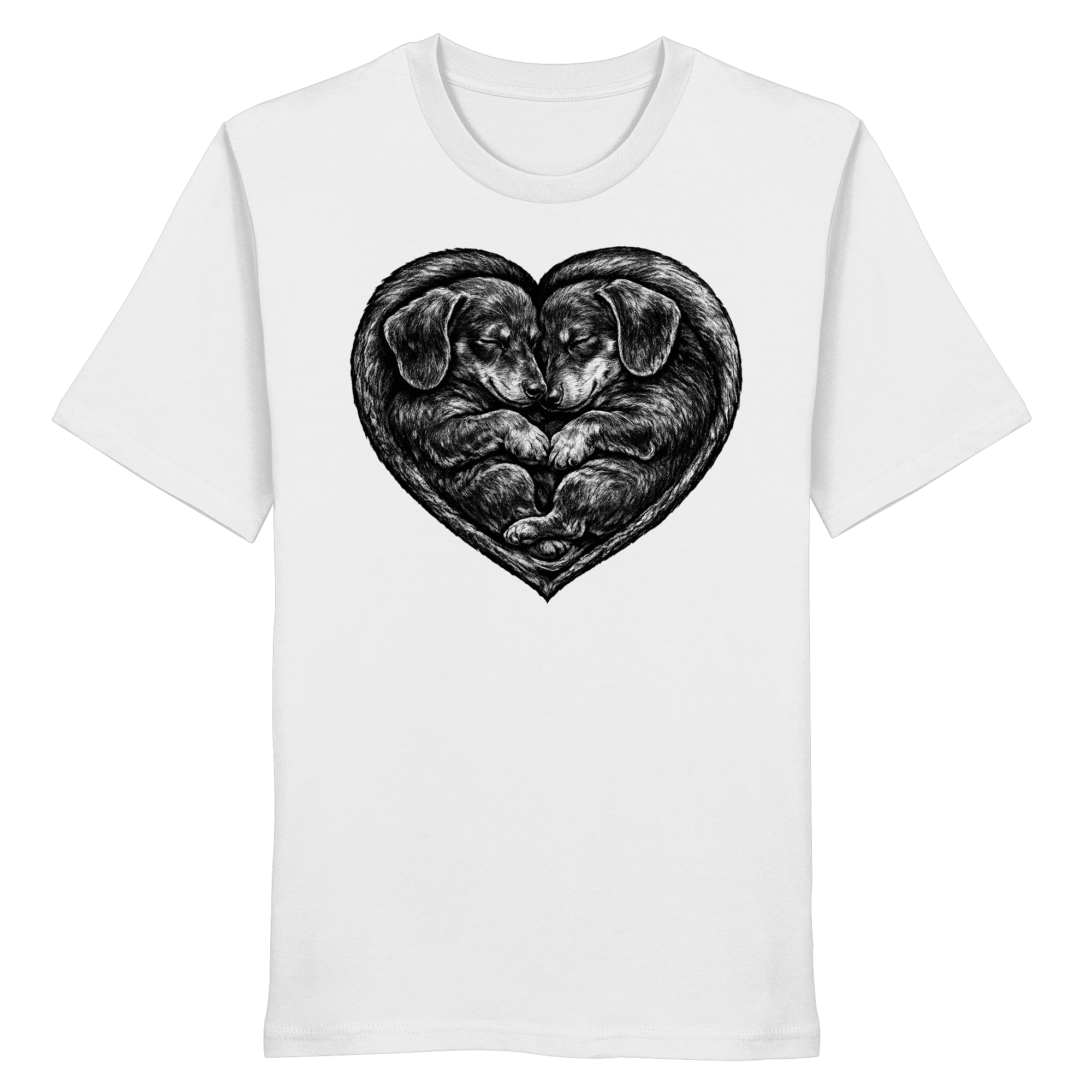 Dackel Dachshund Liebe Hund  - Organic Shirt