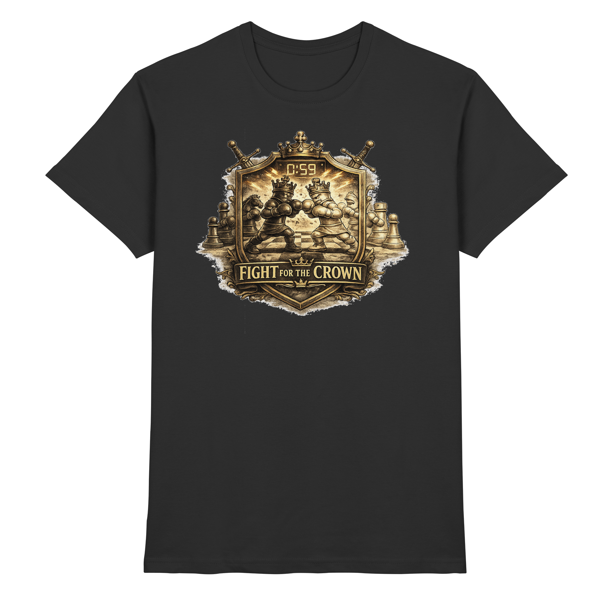 Schach Chess Fight for the Crown - Premium Shirt