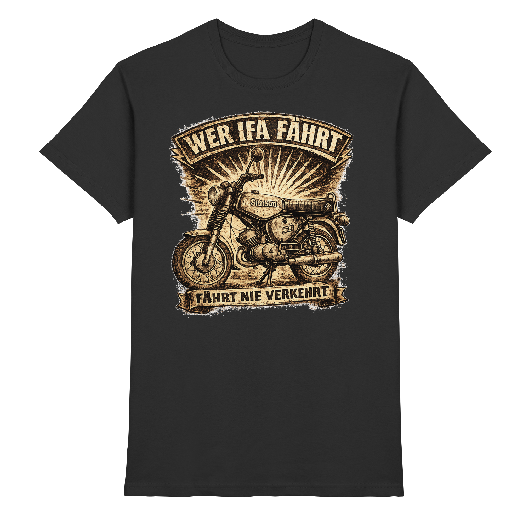 Simson WER IFA FÄHRT - Premium Shirt