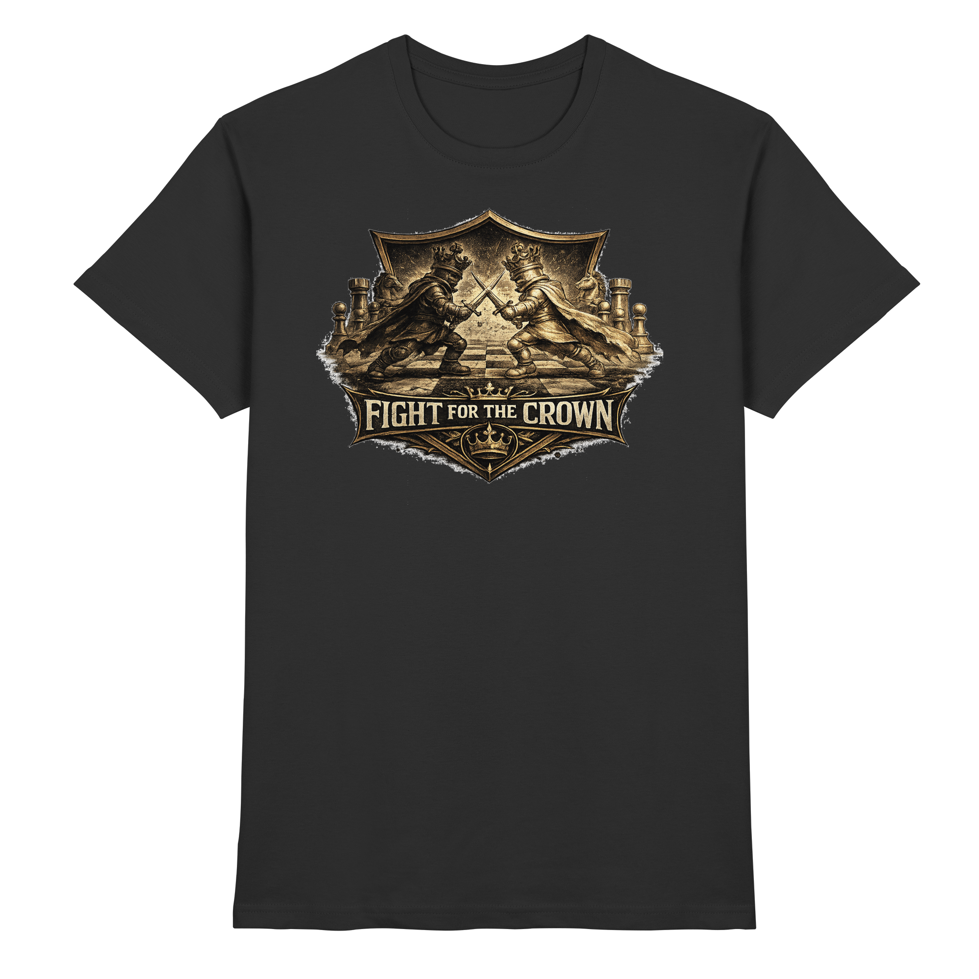 Schach Chess FIGHT FOR THE CROWN - Premium Shirt