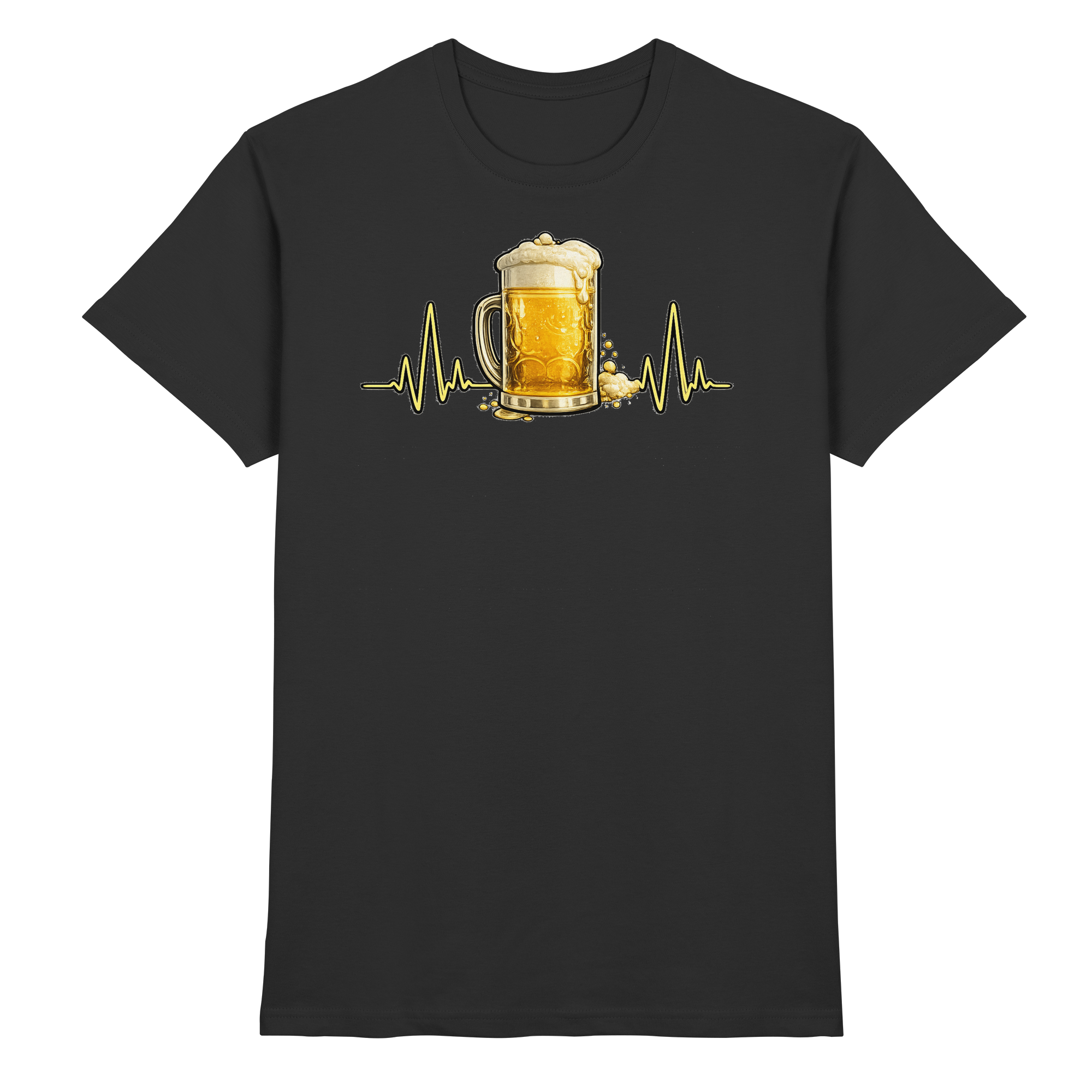 BIER EKG FUN Geschenk Party  - Premium Shirt