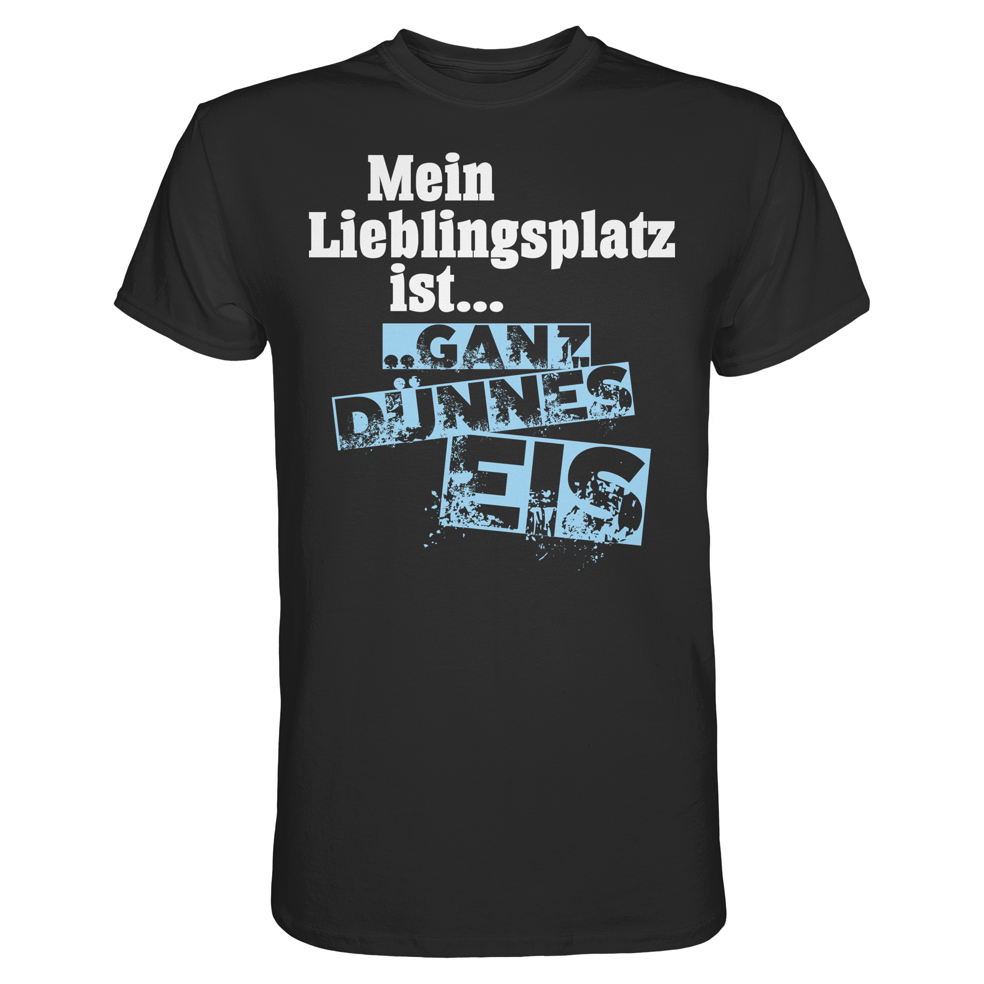 Lustige Sprüche GANZ DÜNNES EIS  - Premium Shirt