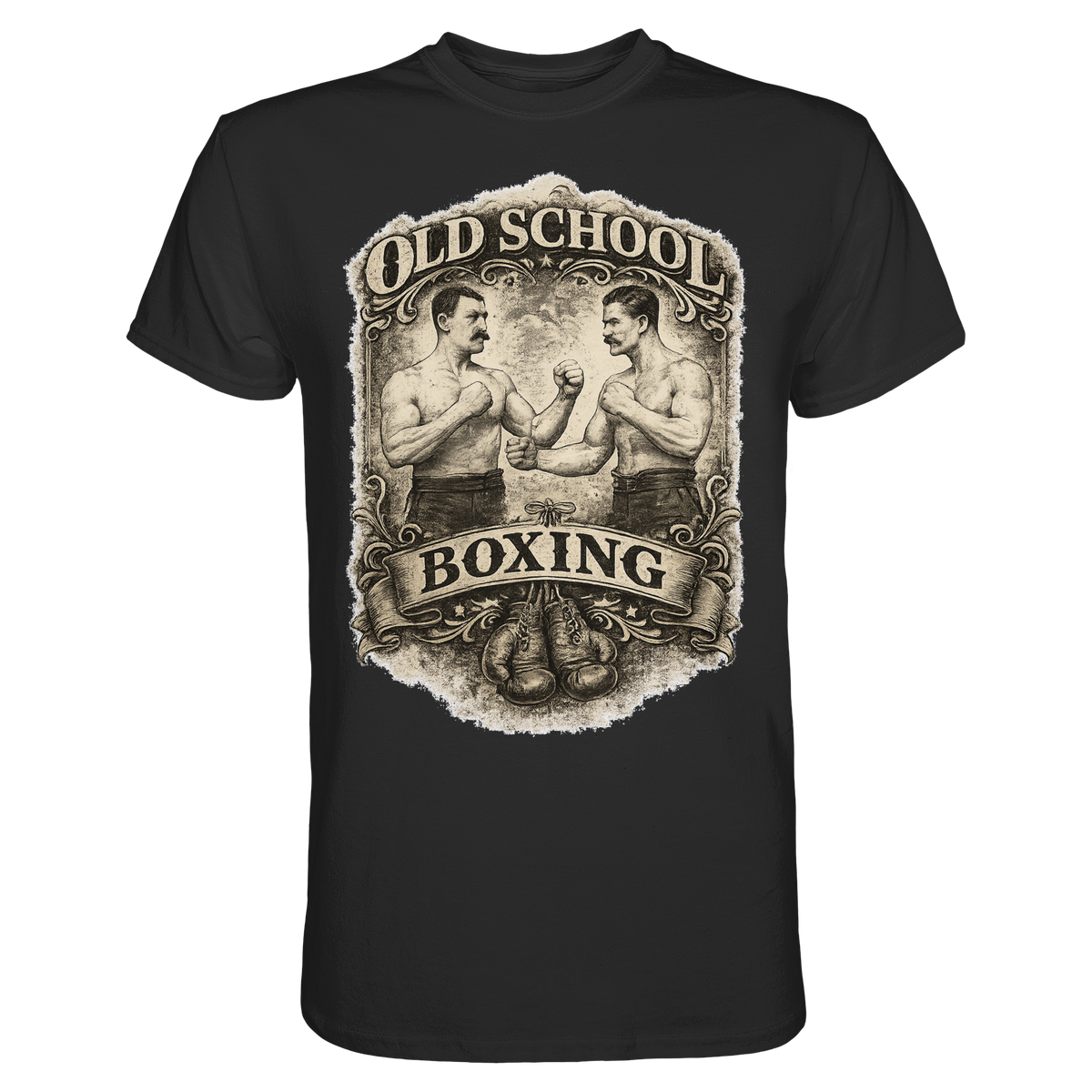 Old School Boxing Boxsport Boxen Geschenk  - Premium Shirt