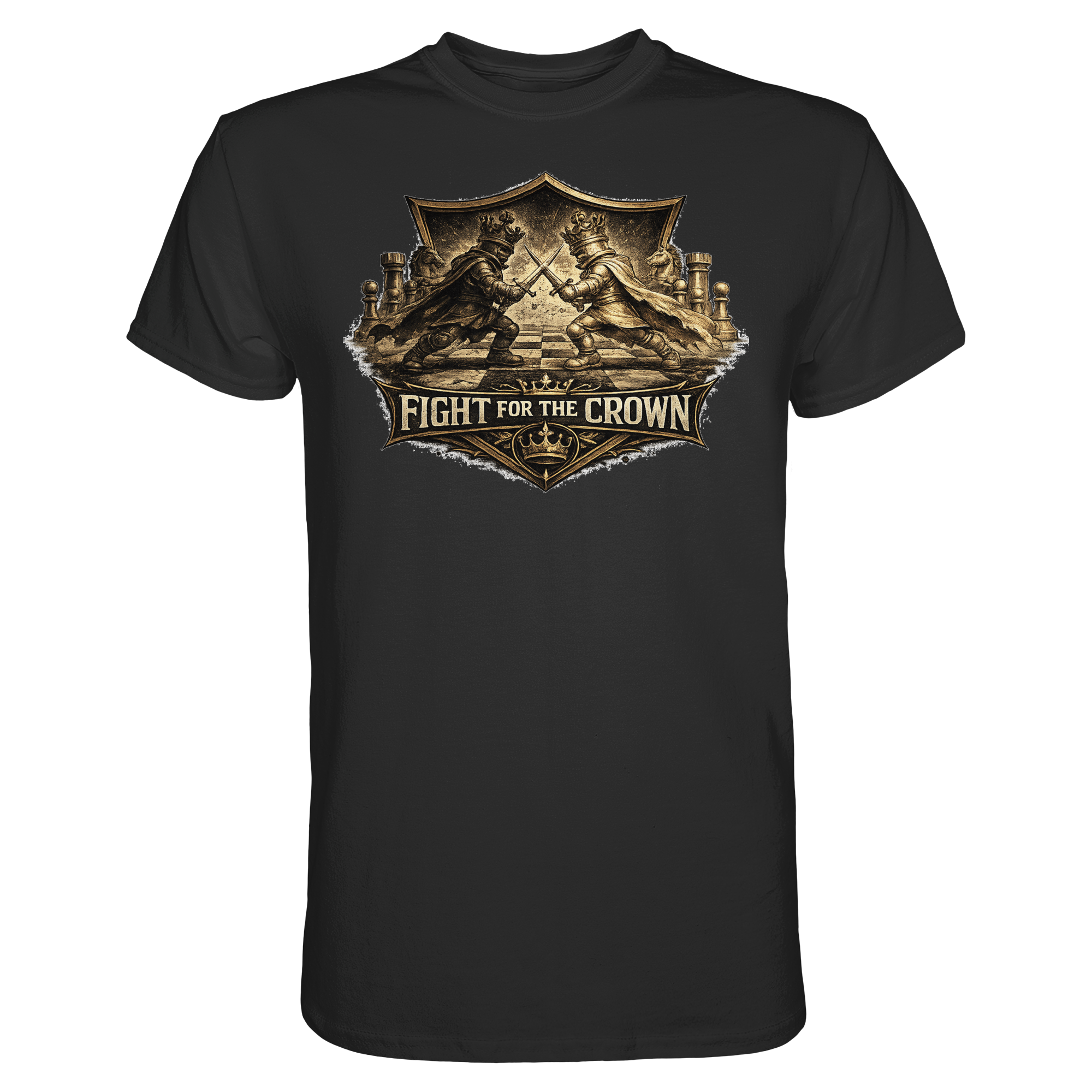 Schach Chess FIGHT FOR THE CROWN - Premium Shirt
