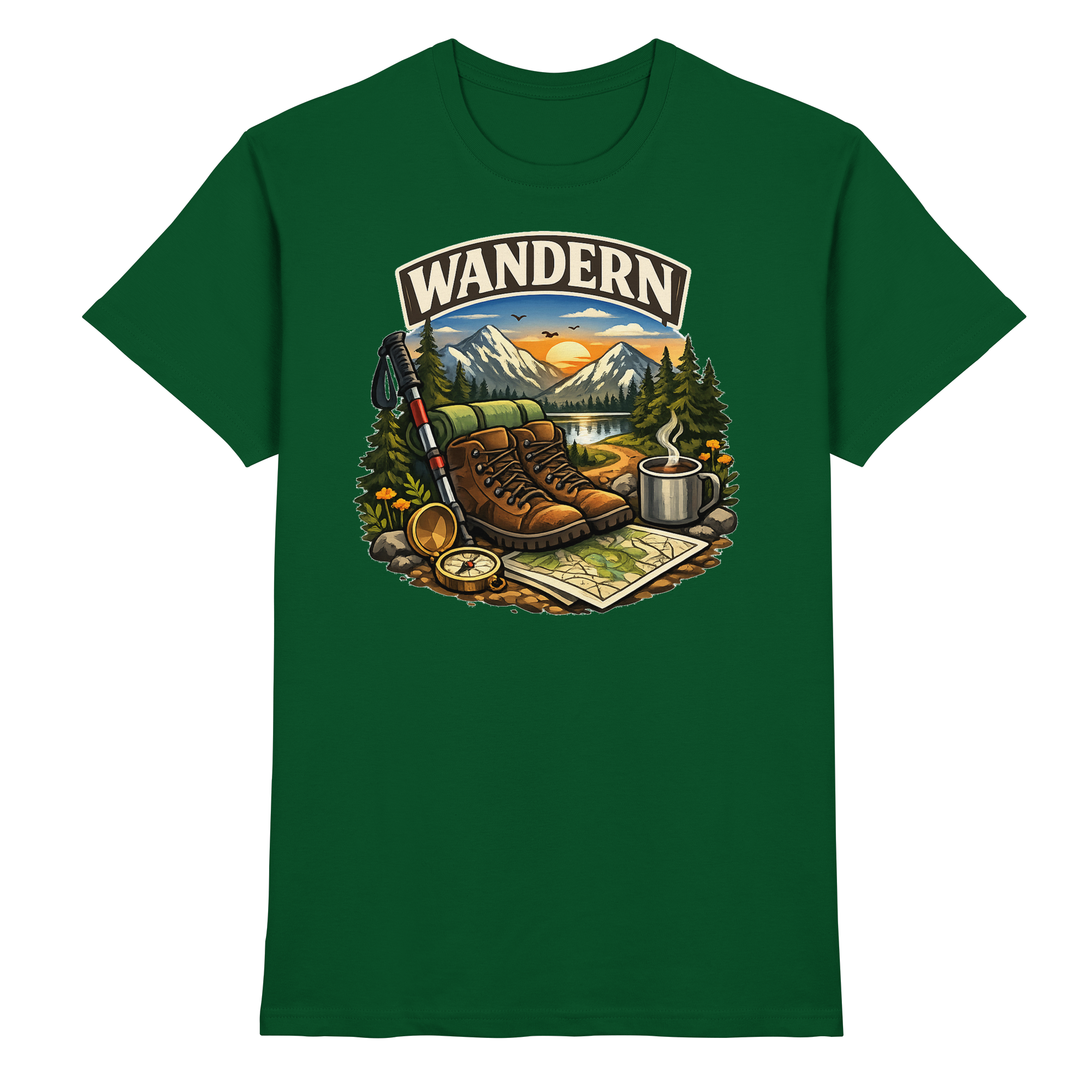 Wandern Natur Outdoor Geschenk - Premium Shirt