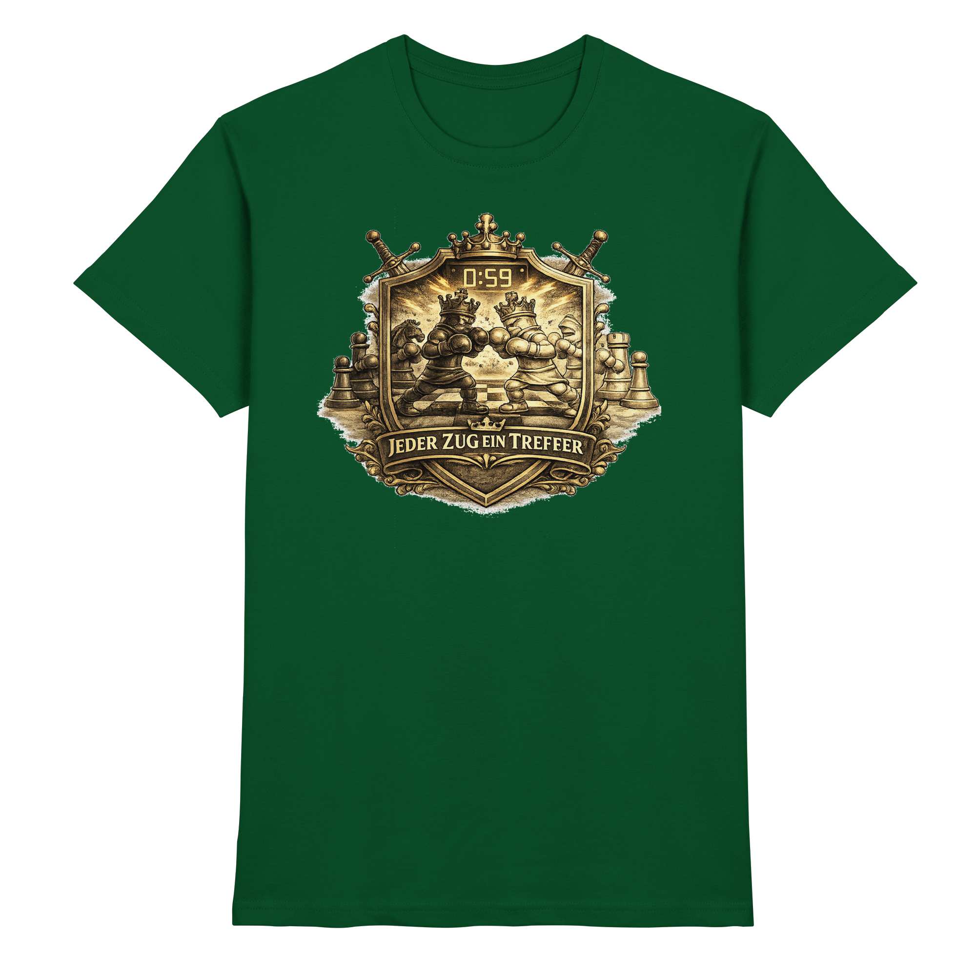 Schach/ JEDER ZUG EIN TREFFER  - Premium Shirt